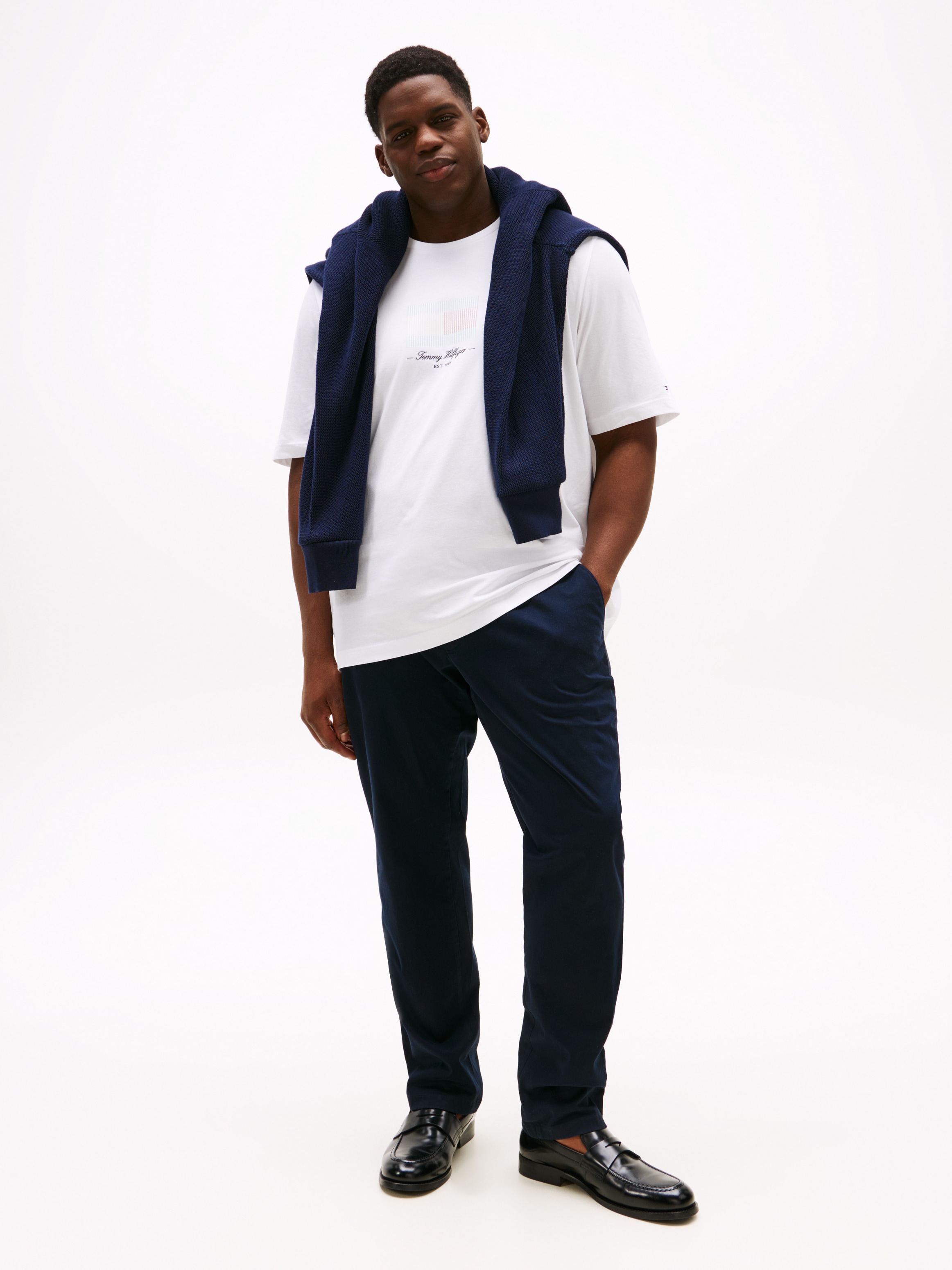 Tommy Hilfiger Big & Tall T-Shirt »BT-ITHACA FLAG TEE-B«, Grosse Grössen