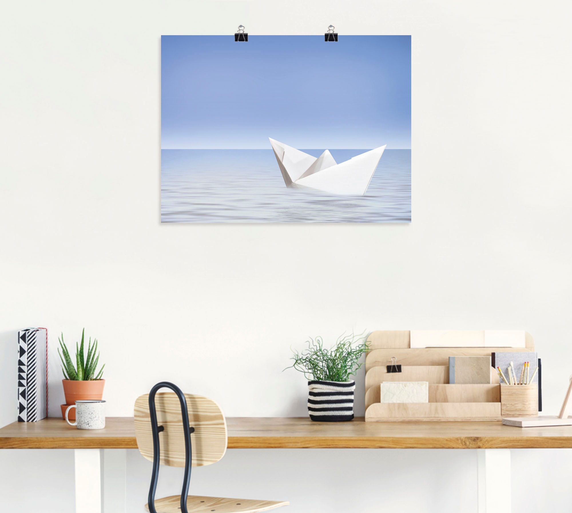 Artland Poster »Auf dem Meer«, Boote & Schiffe, (1 St.), als Alubild, Leinwandbild, Wandaufkleber oder Poster in versch. Grössen