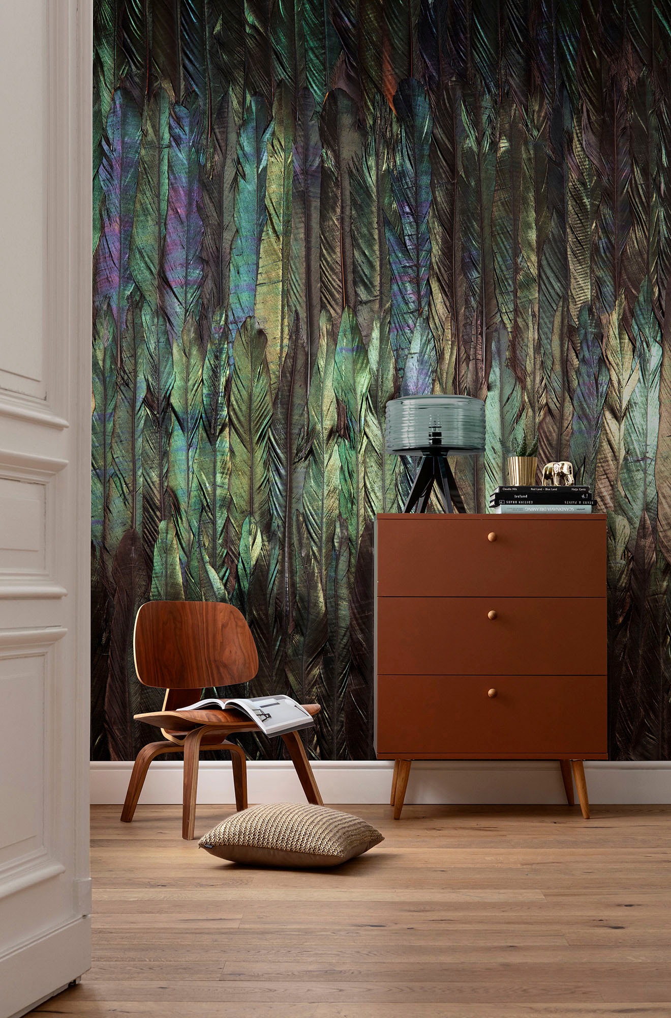 Komar Vliestapete »Digitaldruck Vlies - Dark Wings - Grösse 200 x 250 cm«, bedruckt, Wohnzimmer, Schlafzimmer