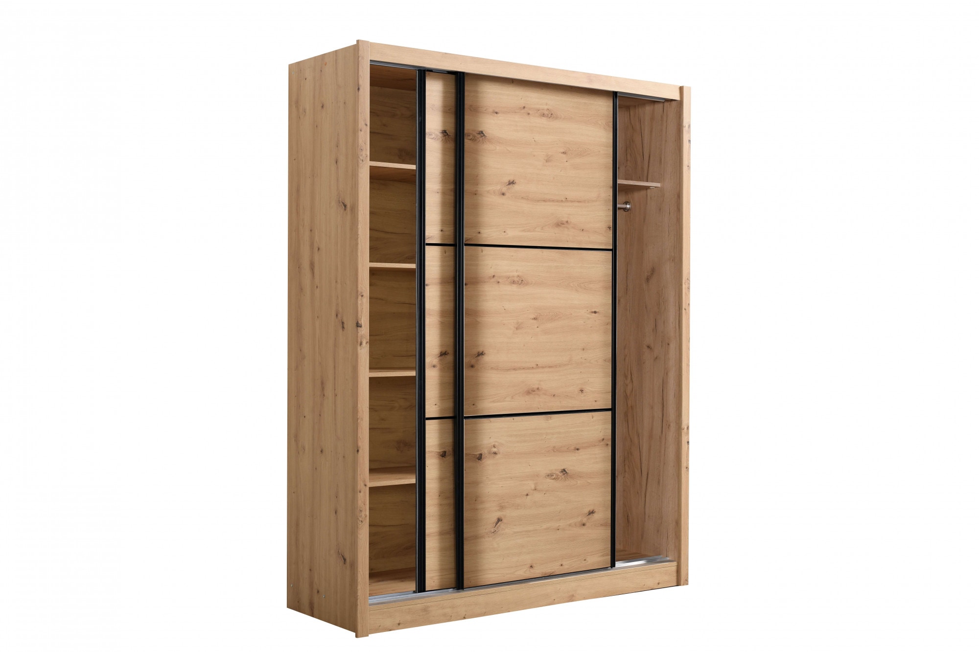 INOSIGN Schwebetürenschrank »Navara Kleiderschrank Wäscheschrank«, in 3 Breiten, mit kompletter Innenausstattung, FSC®-zertifiziert