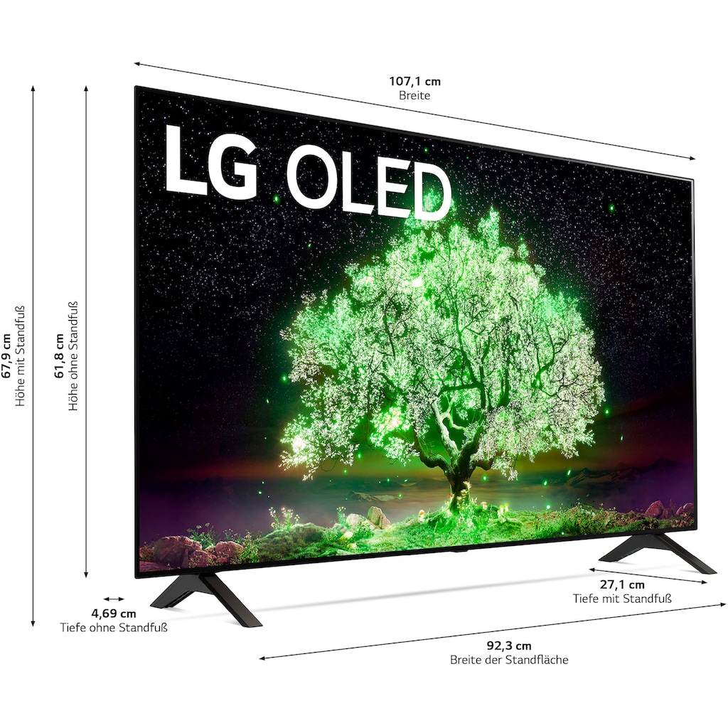 LG OLED-Fernseher »OLED48A19LA«, 121 cm/48 Zoll, 4K Ultra HD, Smart-TV