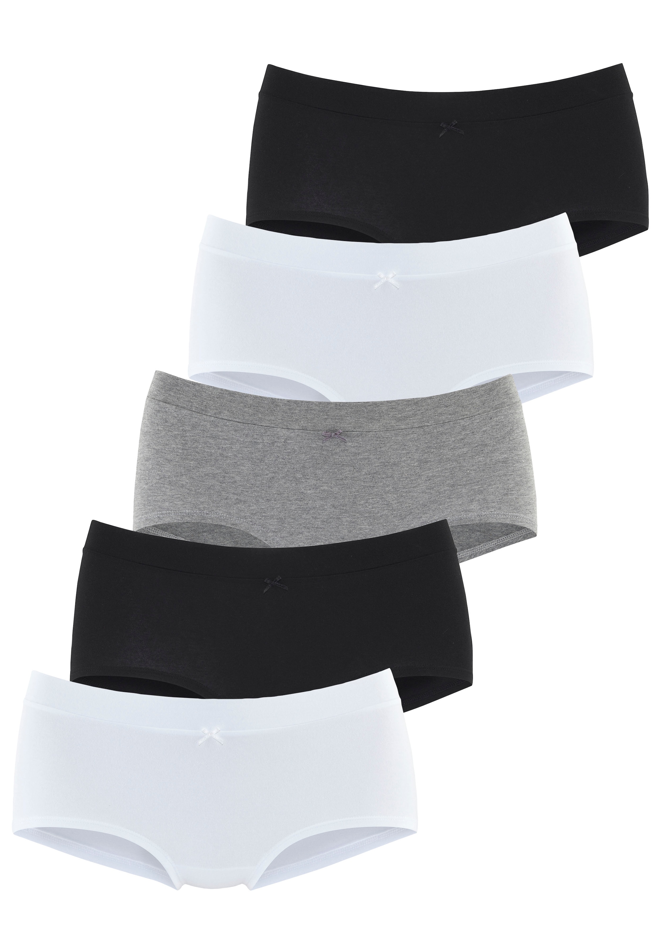 Vivance Panty, (5er-Pack), aus weicher, elastischer Baumwolle