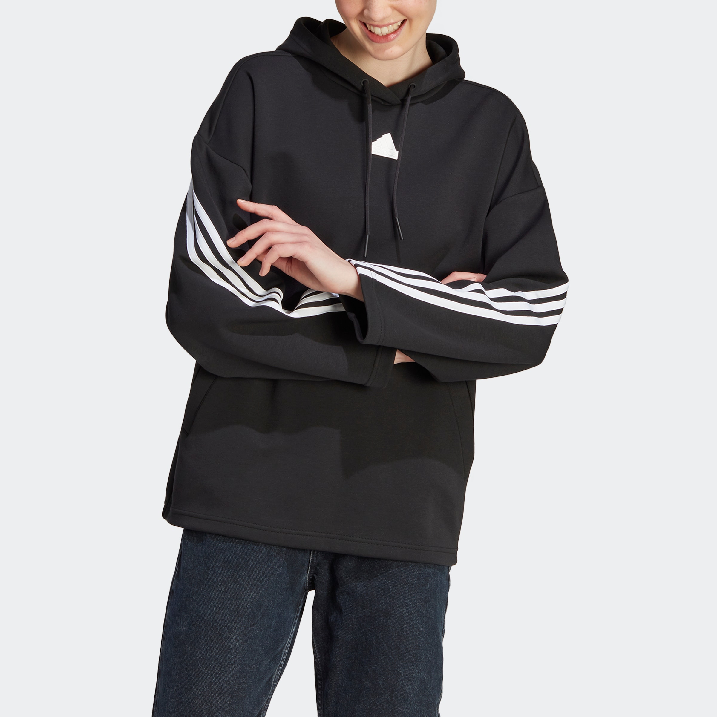 Adidas shops originals 3 stripe hoody kapuzensweatshirt