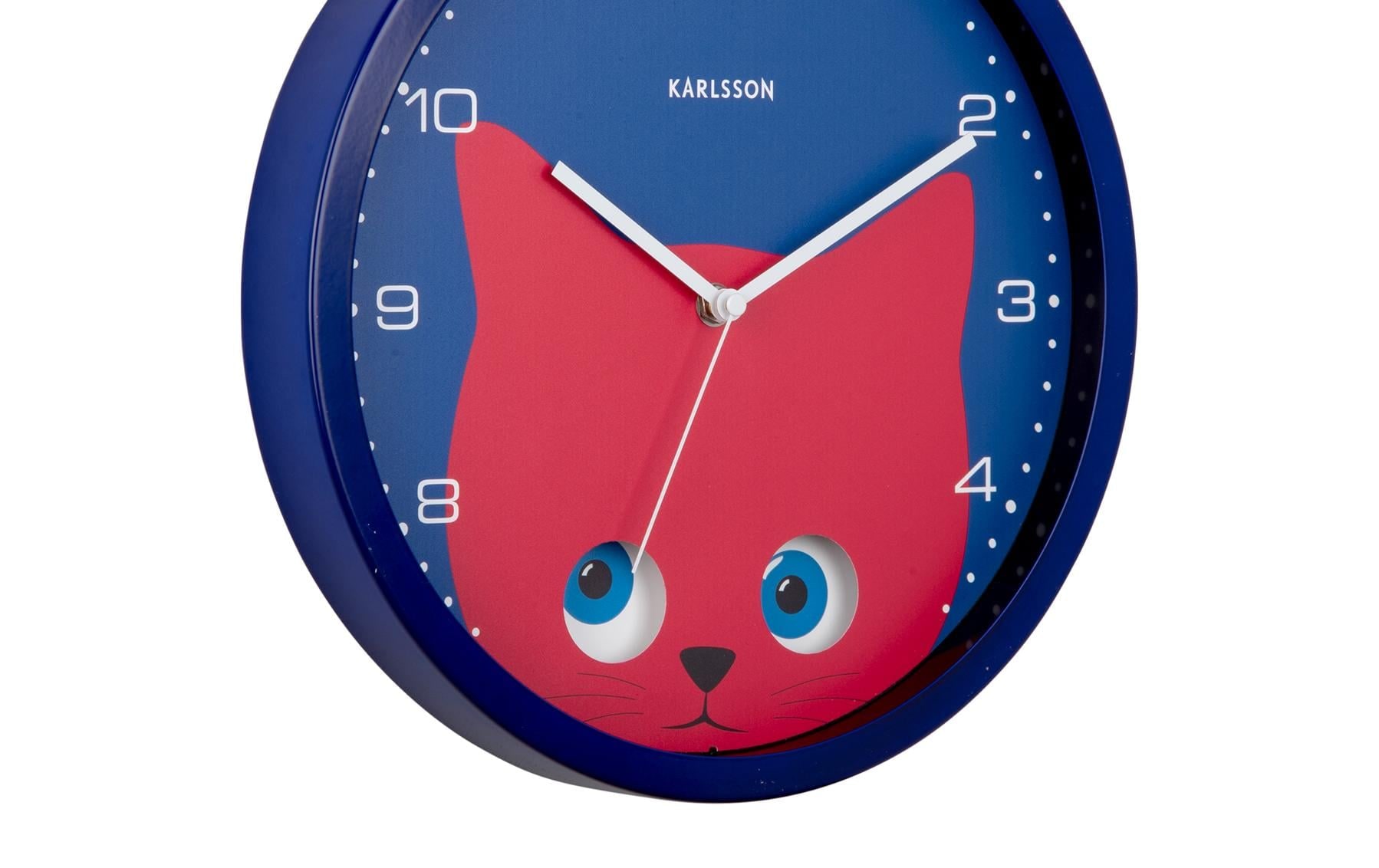 Karlsson Wanduhr »Katze Ø 30,8 cm«
