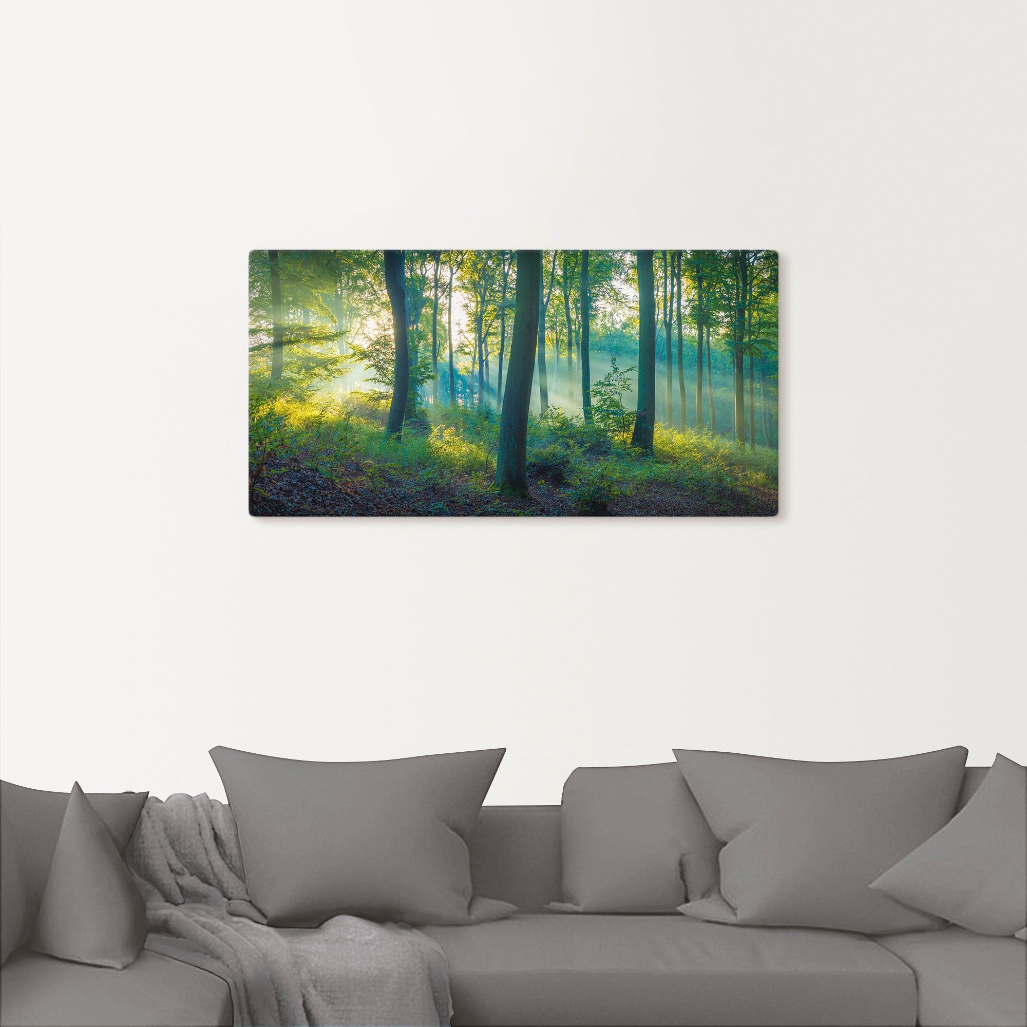 Artland Wandbild »Wald Panorama«, Waldbilder, (1 St.), als Alubild, Outdoorbild, Leinwandbild, Poster, Wandaufkleber