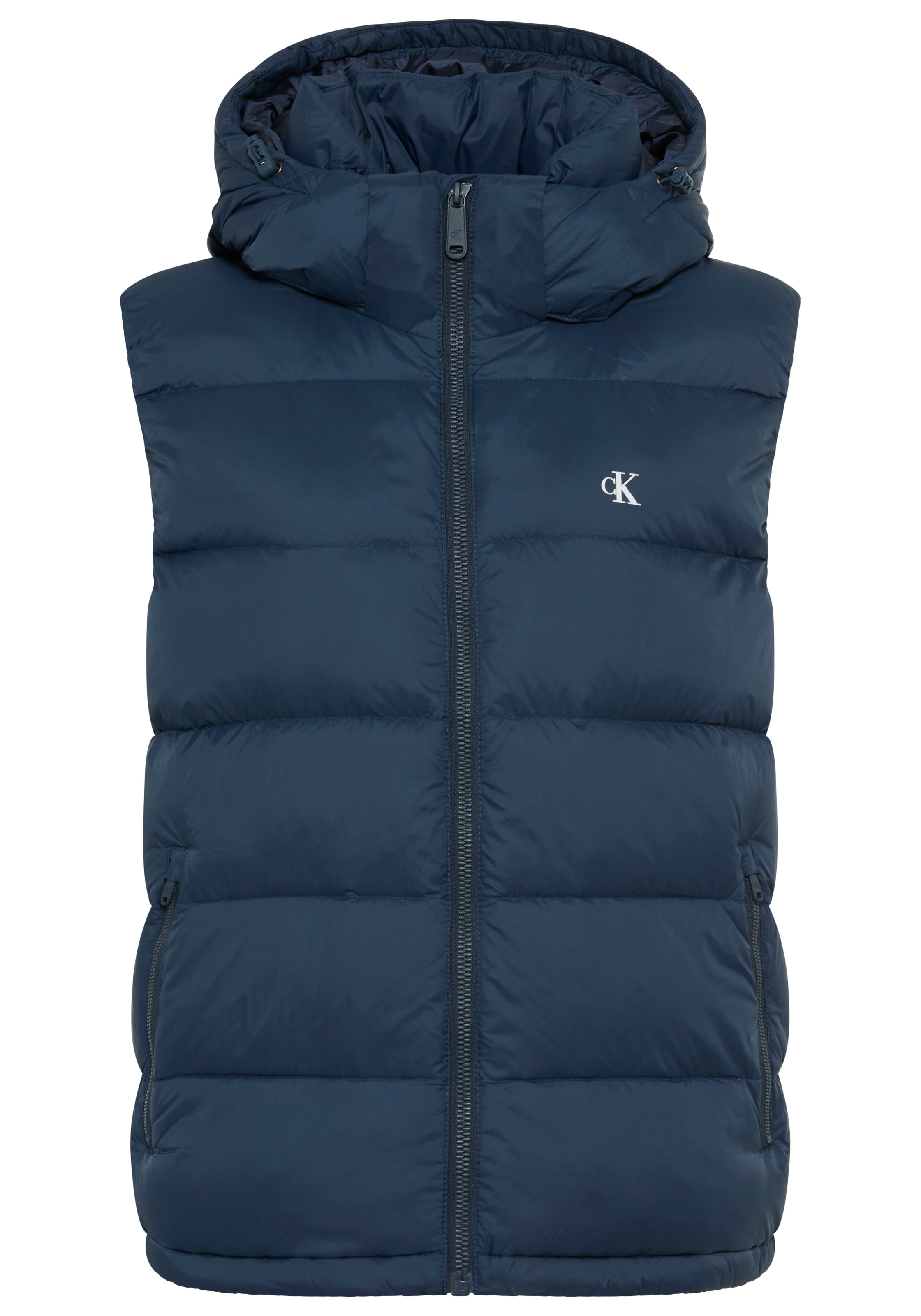 Calvin Klein Jeans Steppweste Kapuze, Regular Fit, warm wattiert