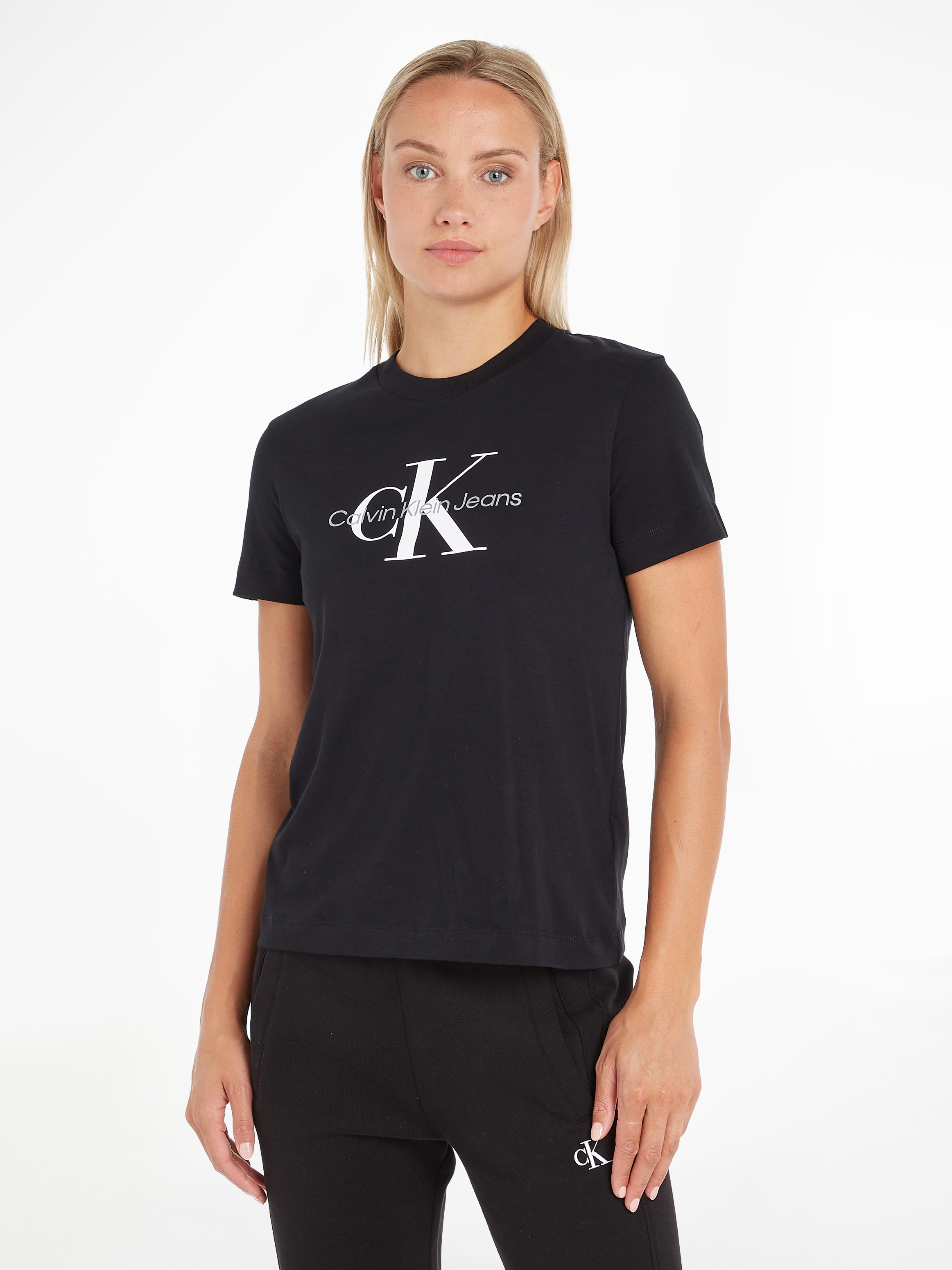 Calvin Klein Rundhalsshirt »CORE LOGO shoppen Schriftzug mit Klein T-SHIRT«, Jelmoli-Versand Logo- online Schweiz bei Calvin