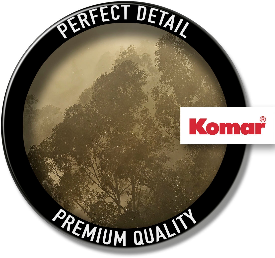 Komar Fototapete »Digitaldruck Vlies - Foggy Sunshine - Grösse 400 x 250 cm«, bedruckt, Wohnzimmer, Schlafzimmer