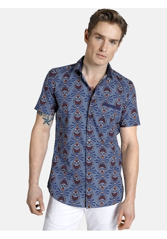 SHIRTMASTER Kurzarmhemd »peacock«, mit Ethnodruck kaufen