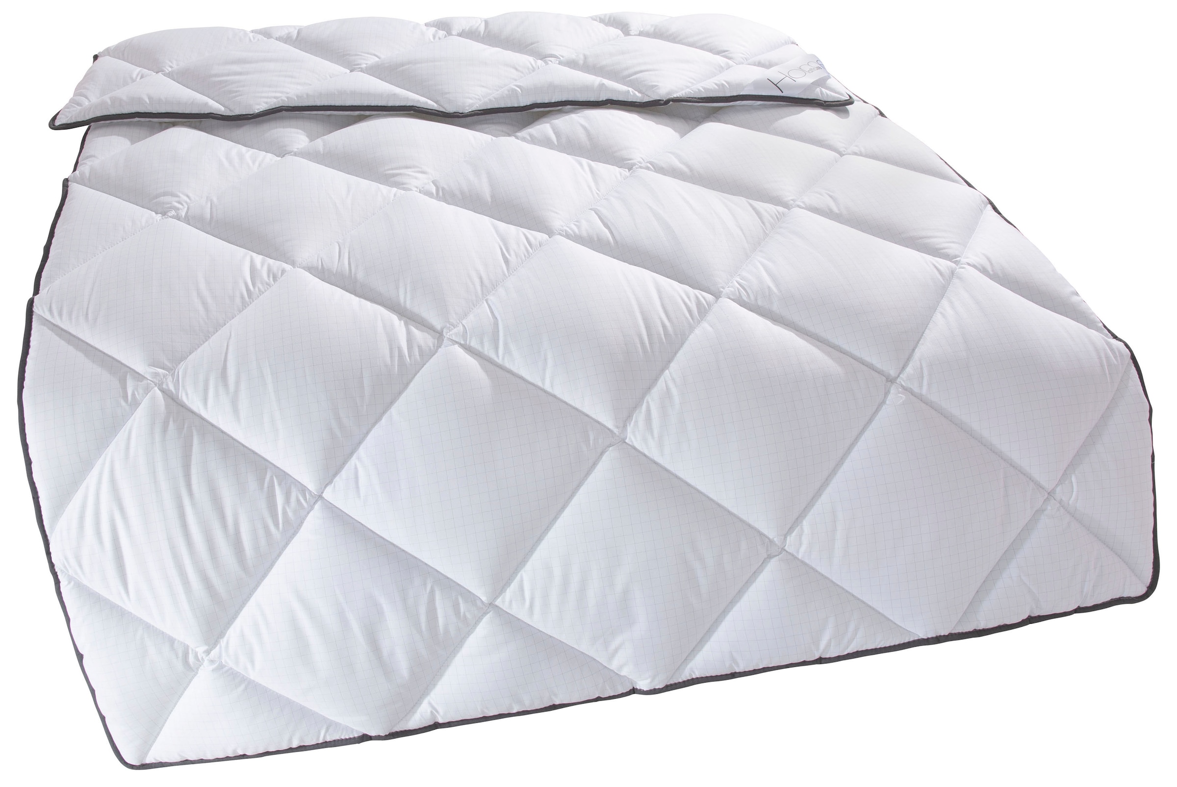 Home affaire Microfaserbettdecke »Murau, Bettdecke 135x200 cm, 155x220 cm mit antistatischer Wirkung«, normal, Füllung Polyester, Bezug Microfaser Carbon, (1 St.), Bettdecken, Sommer, Winter, 4-JZB, Decke mit Blauen Engel zertifiziert