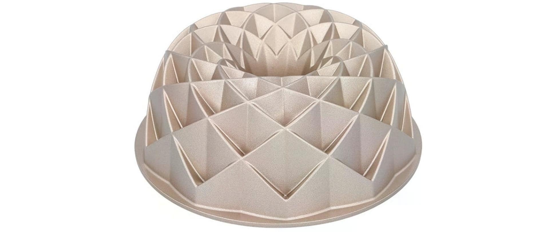 Birkmann Gugelhupfform »Contoura Geo 24 cm Goldfarben«, (1 St.)