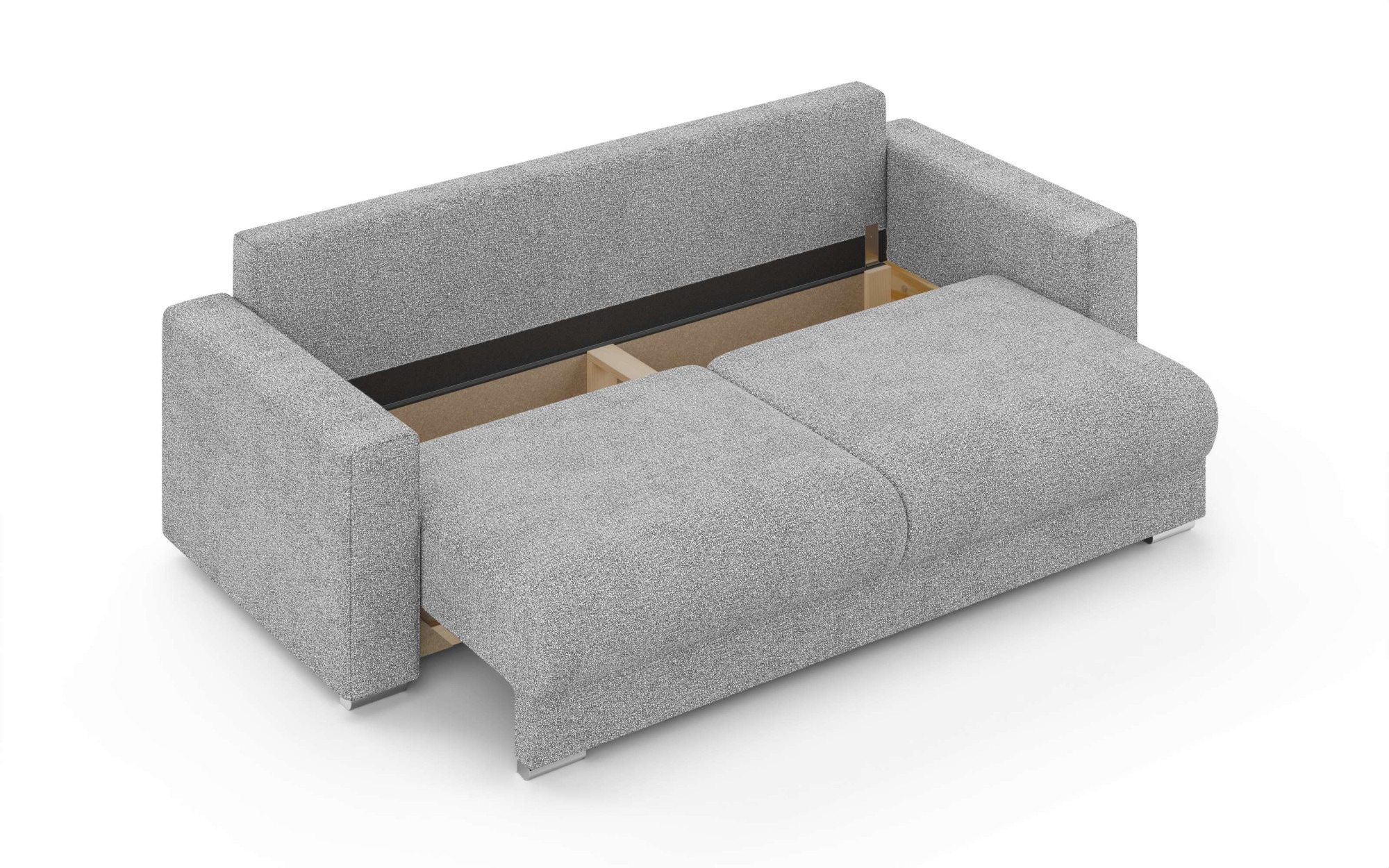 INOSIGN 3-Sitzer »Stevinson Schlafsofa mit Bettkasten, Masse B/H/T: 229/87/97 cm«, mit Wellenunterfederung, 2 Rückenkissen und 2 Zierkissen