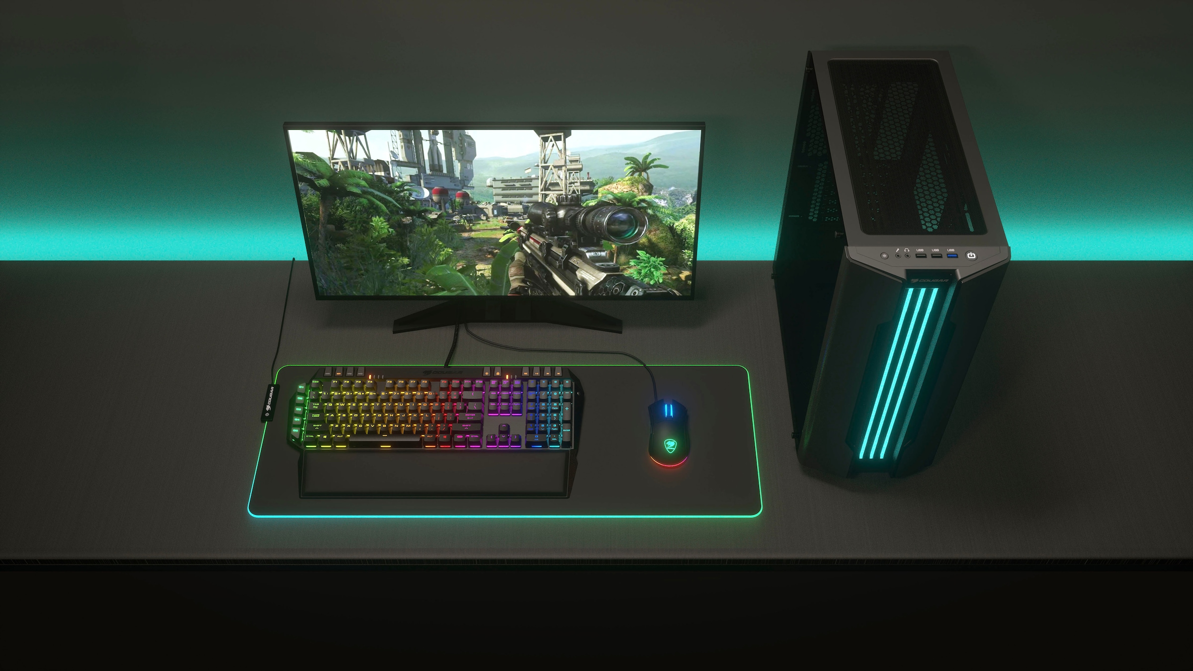 Cougar Gaming Mauspad »NEON X RGB«