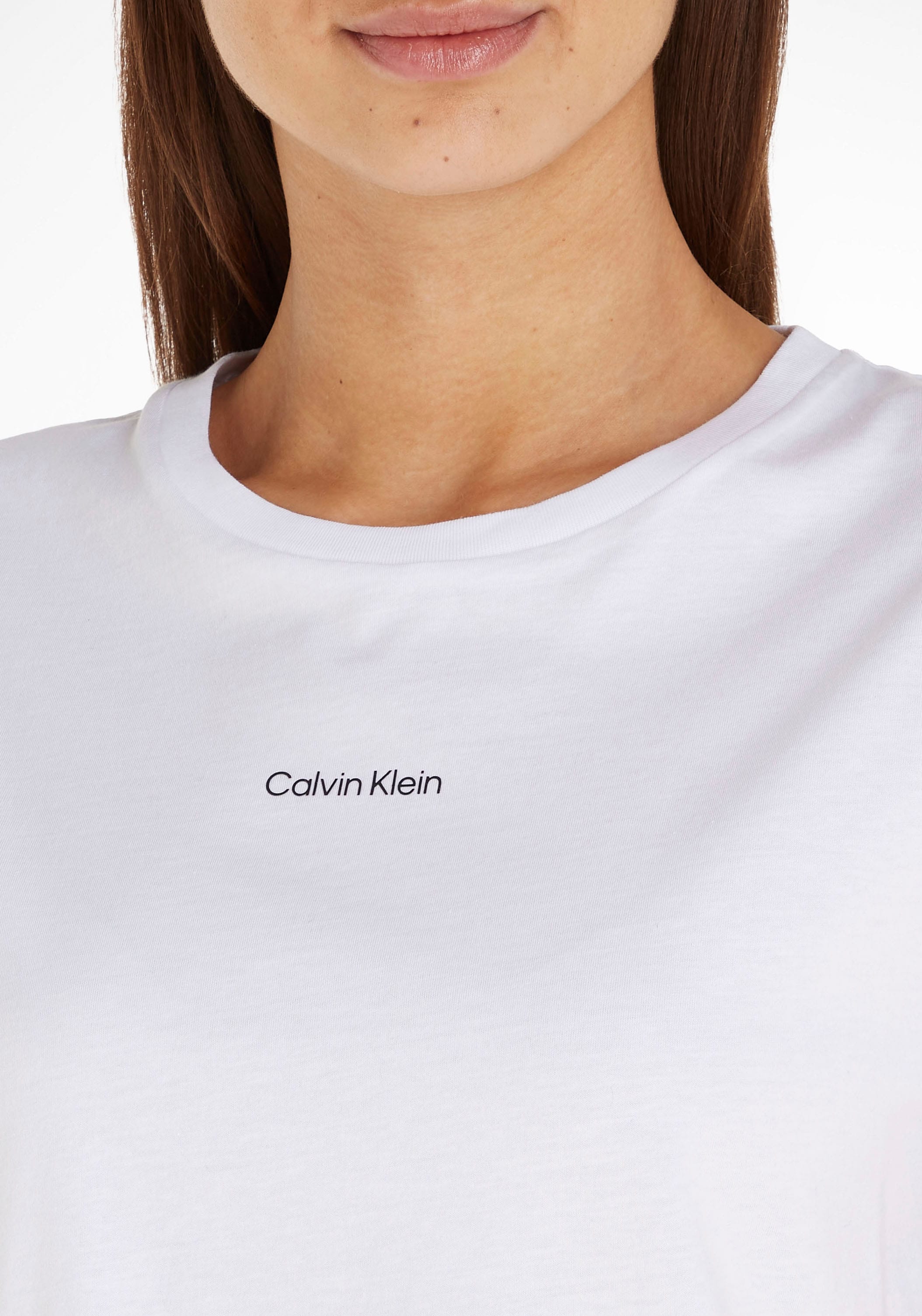 Jelmoli-Versand aus reiner bei Calvin LOGO online »MICRO Schweiz T-SHIRT«, T-Shirt Baumwolle Klein shoppen