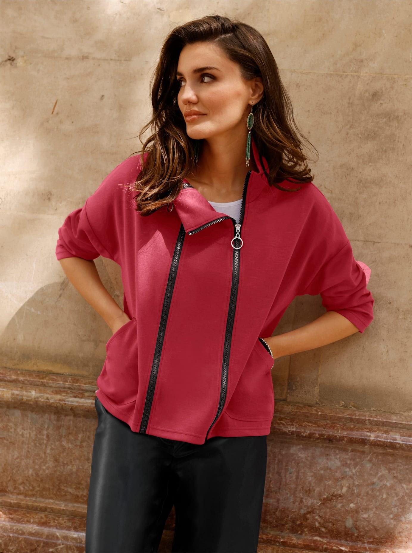 Inspirationen Shirtjacke »Sweatjacke« 1 tlg.