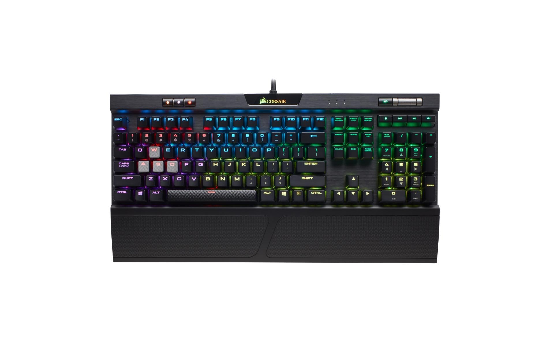Corsair Gaming-Tastatur »K70 RGB MK,2 Rapidfire Cherry MX Speed«, (Ziffernblock)