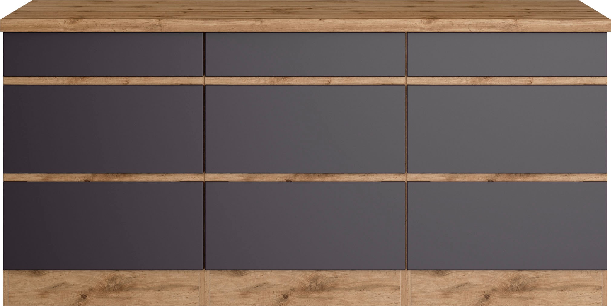 KOCHSTATION Unterschrank "KS-Riesa" Breite 180 cm, MDF-Fronten