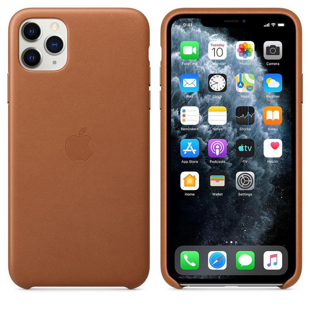 Apple Smartphone-Hülle »Apple iPhone 11 PM Leder Case Saddle Brown«, 16,5 cm (6,5 Zoll), MX0D2ZM/A