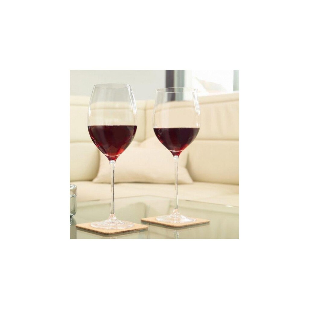 LEONARDO Rotweinglas »Leonardo Rotweinglas Cheers 520 ml,«, (6 tlg.), 6 teilig geeignet für alle leichten und gängigen Rotweine
