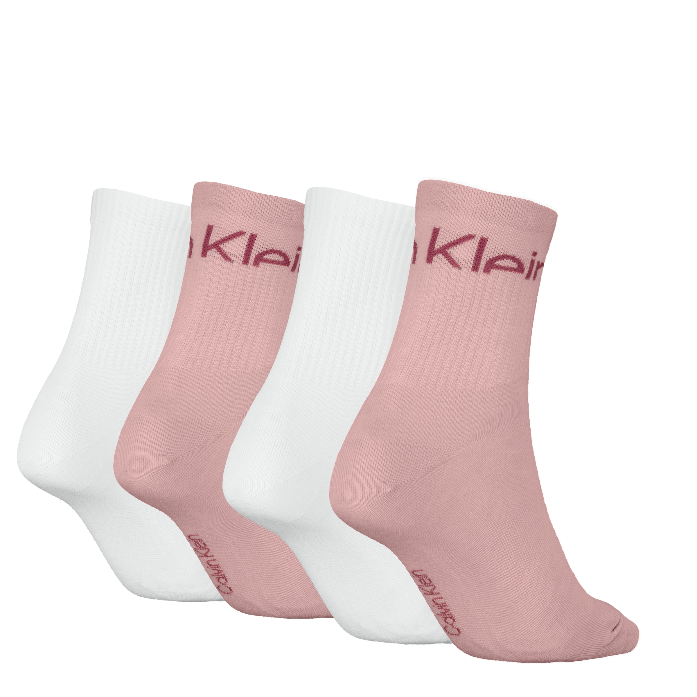 Calvin Klein Jeans Socken »CKJ WOMEN SHORT SOCK 4P CUT LOGO ECOM«, (4er Pack)