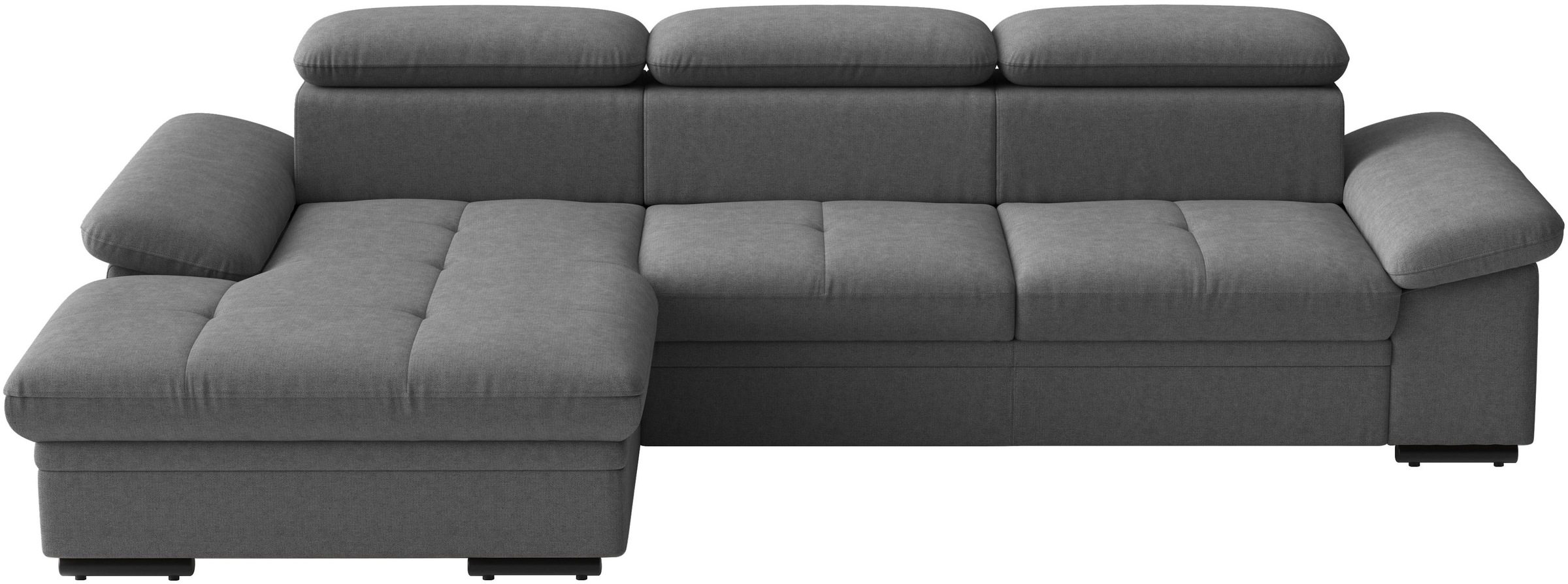 sit&more Ecksofa "Viola, L-Form, B: 260 cm" optional Bettfunktion,inkl Armteil- & Kopfteilverstellung