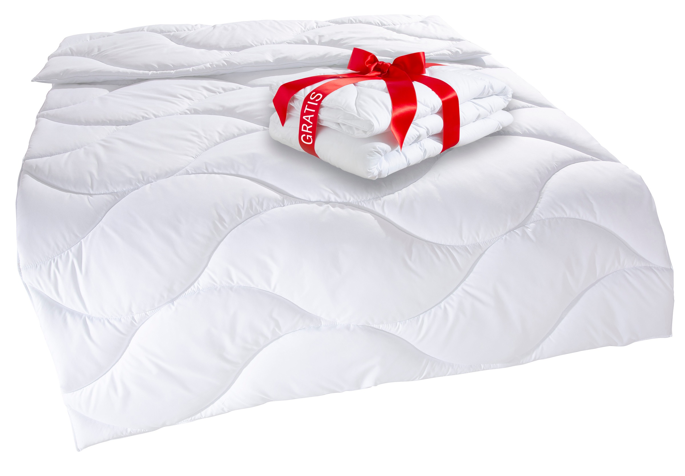 OTTO home Microfaserbettdecke "Caelan, kaufe eine Decke - erhalte die Leichtbettdecke gratis dazu" normal Füllung 100% Polyester 1 Stk. tlg. Bettdecke 135x200 cm und 155x220 cm, Sommer, Winter