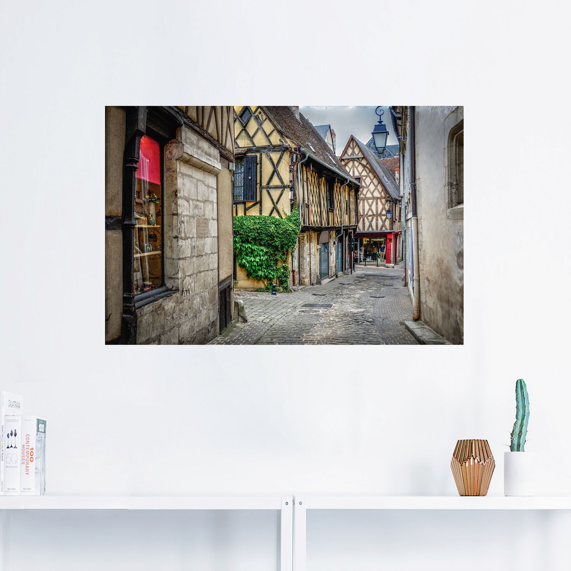 Artland Wandbild »Fachwerkhaeuser im Elsass - Frankreich«, Gebäude, (1 St.), als Alubild, Leinwandbild, Wandaufkleber oder Poster in versch. Grössen
