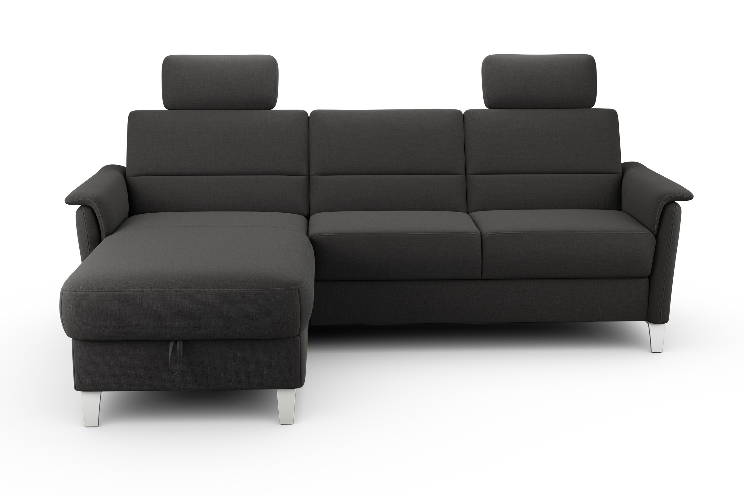 sit&more Ecksofa »Palmera L-Form«, Federkern, wahlweise mit Bettfunktion und mit/ohne Stauraum