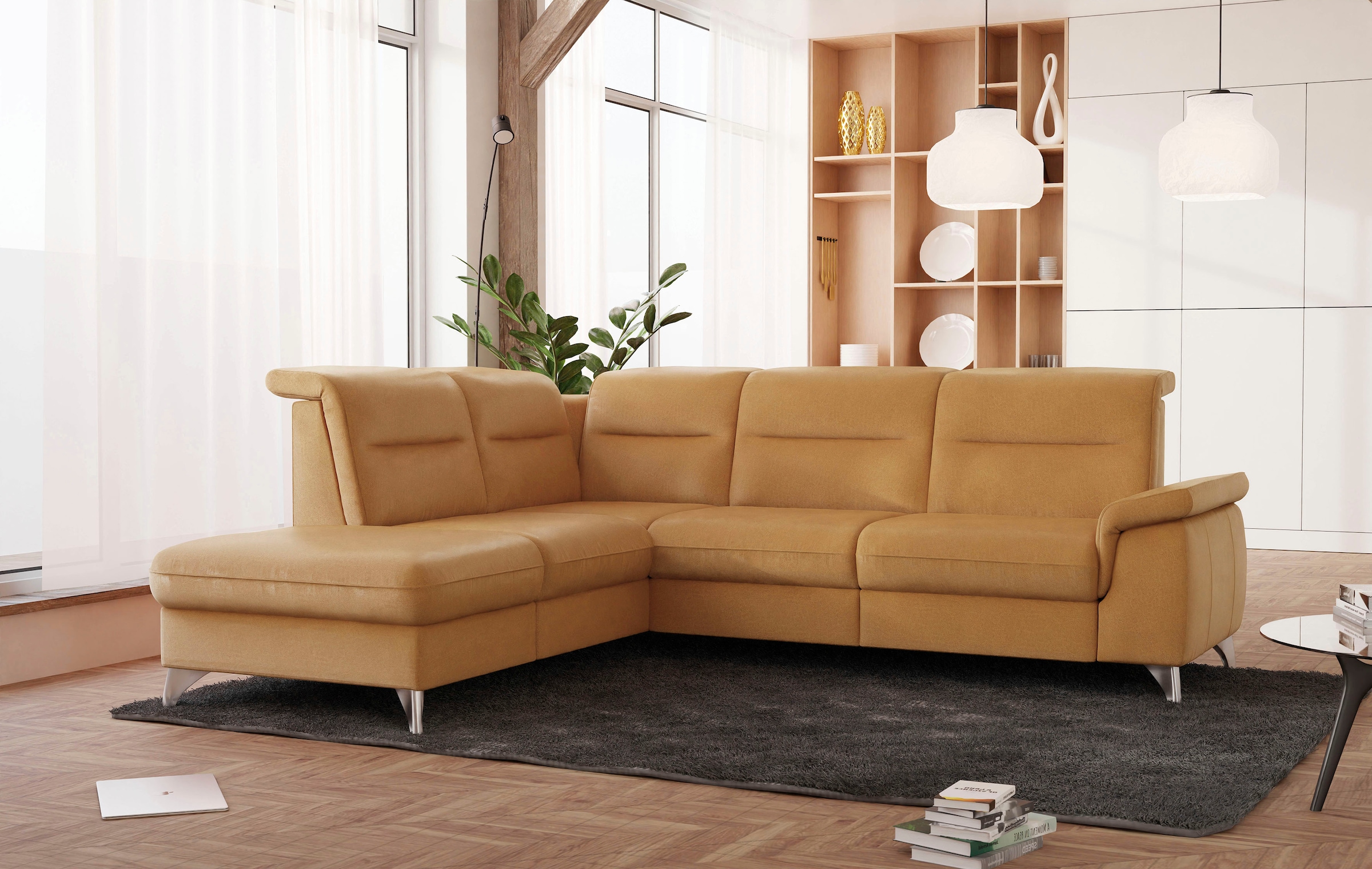 sit&more Ecksofa "Astoria L-Form" wahlweise mit motorischer Relaxfunktion