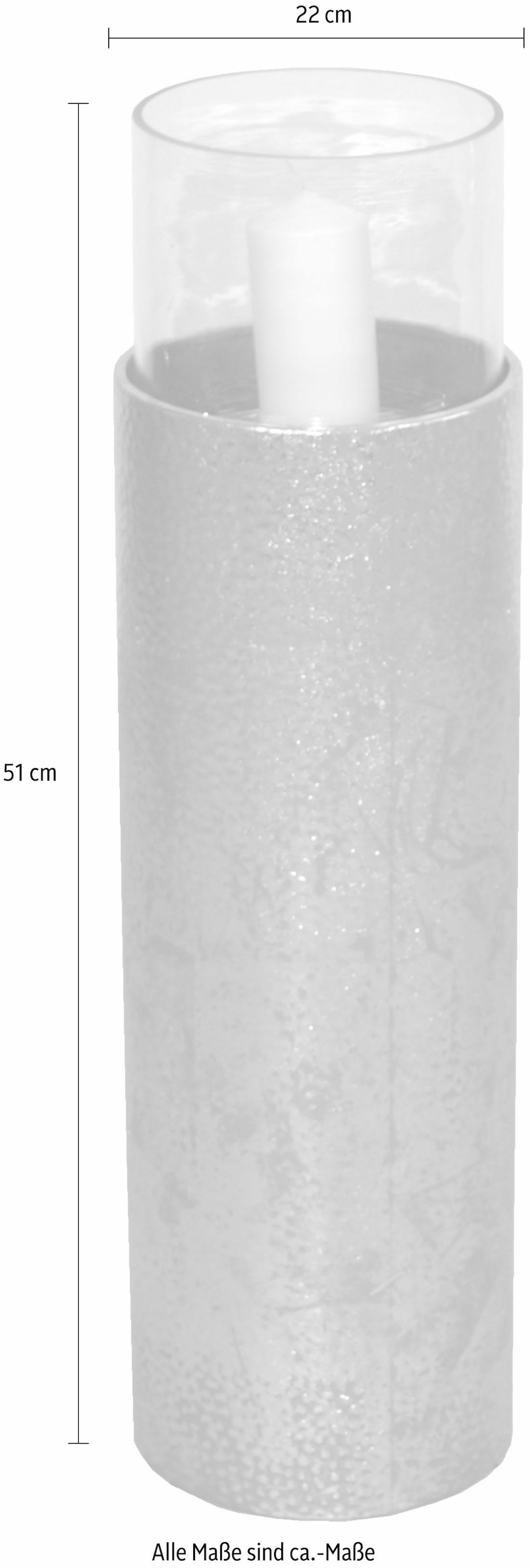 Home affaire Windlicht, (1 St.), Bodenwindlicht, aus Metall, mit  Glaseinsatz, ideal für Stumpenkerzen online kaufen | Jelmoli-Versand