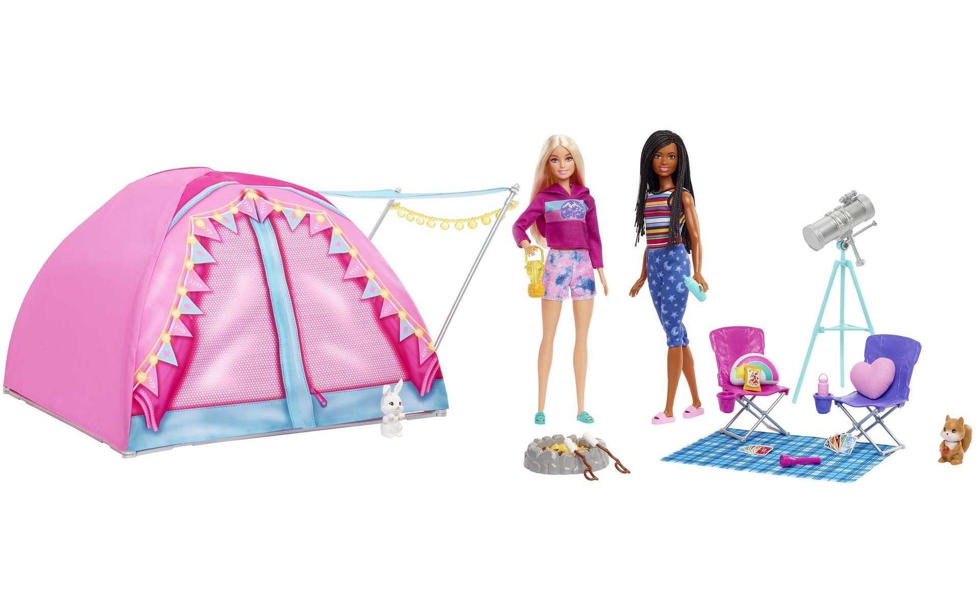 Barbie Puppen Reiseset »Camping Zelt mit 2«