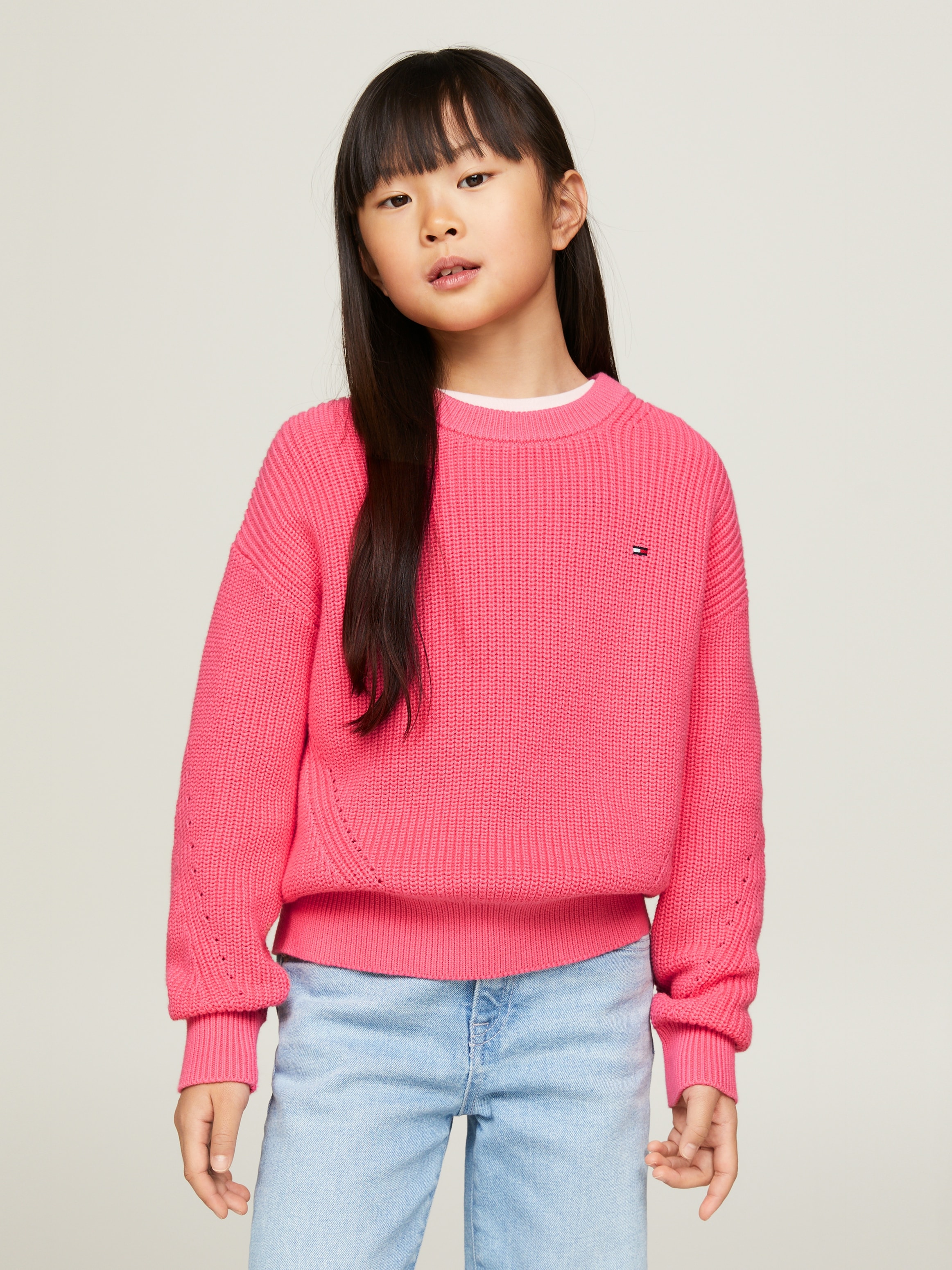 Tommy Hilfiger Strickpullover »ESSENTIAL SWEATER«, Kinder bis 16 Jahre