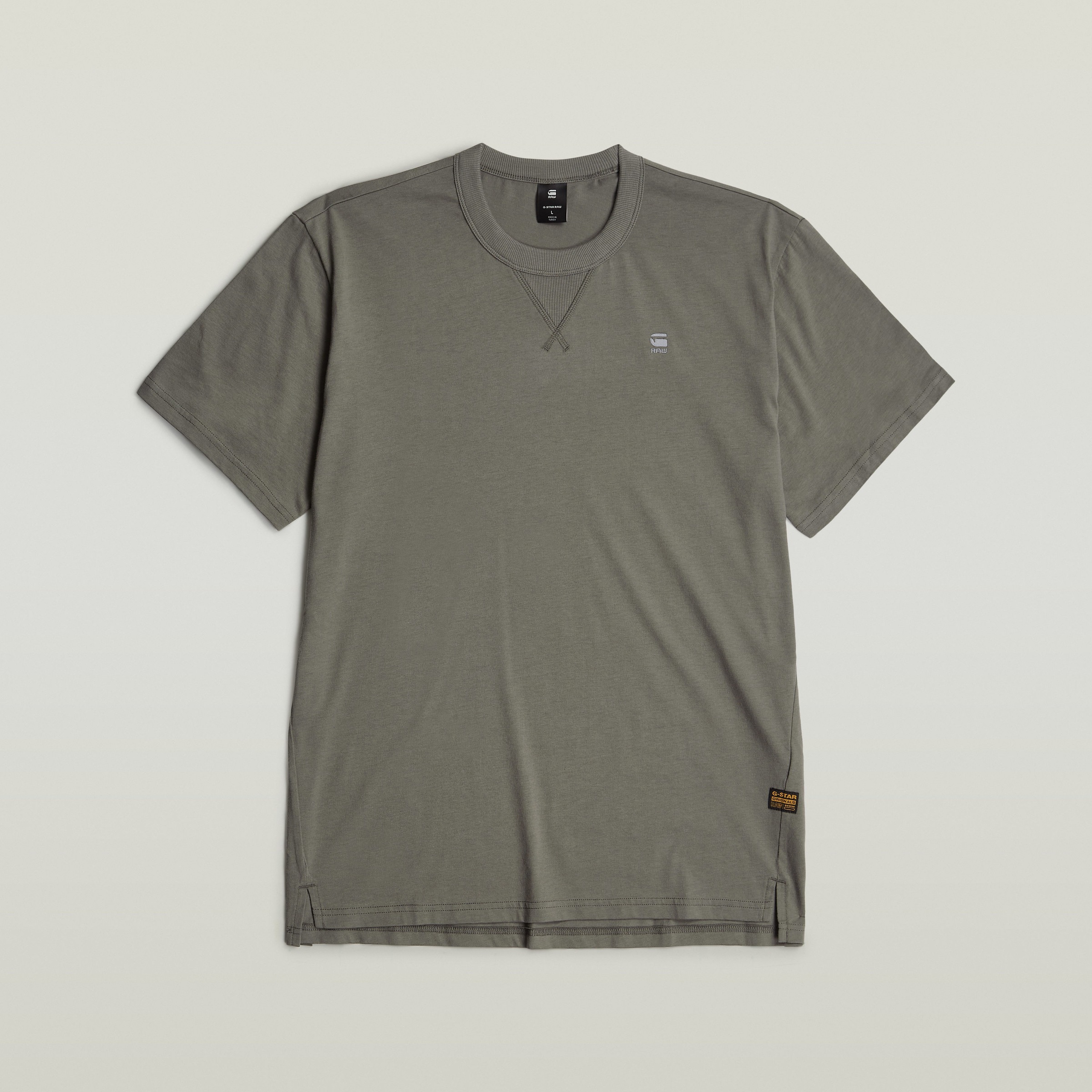 G-STAR T-Shirt »Nifous«, Rundhals, mit Rippeinsatz