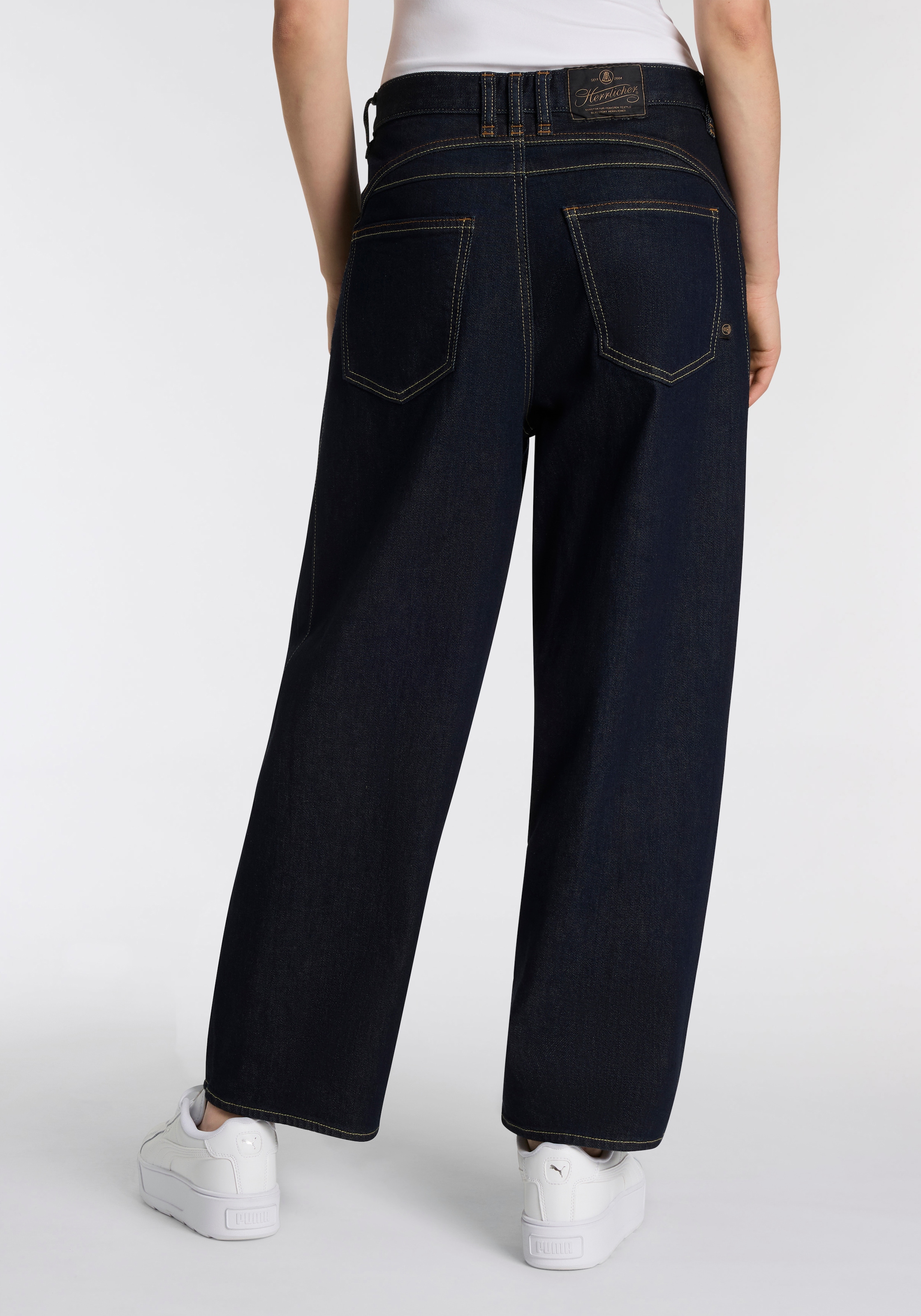 Herrlicher Loose-fit-Jeans »Barrow Denim Comfort«, im Barrel Look, cropped