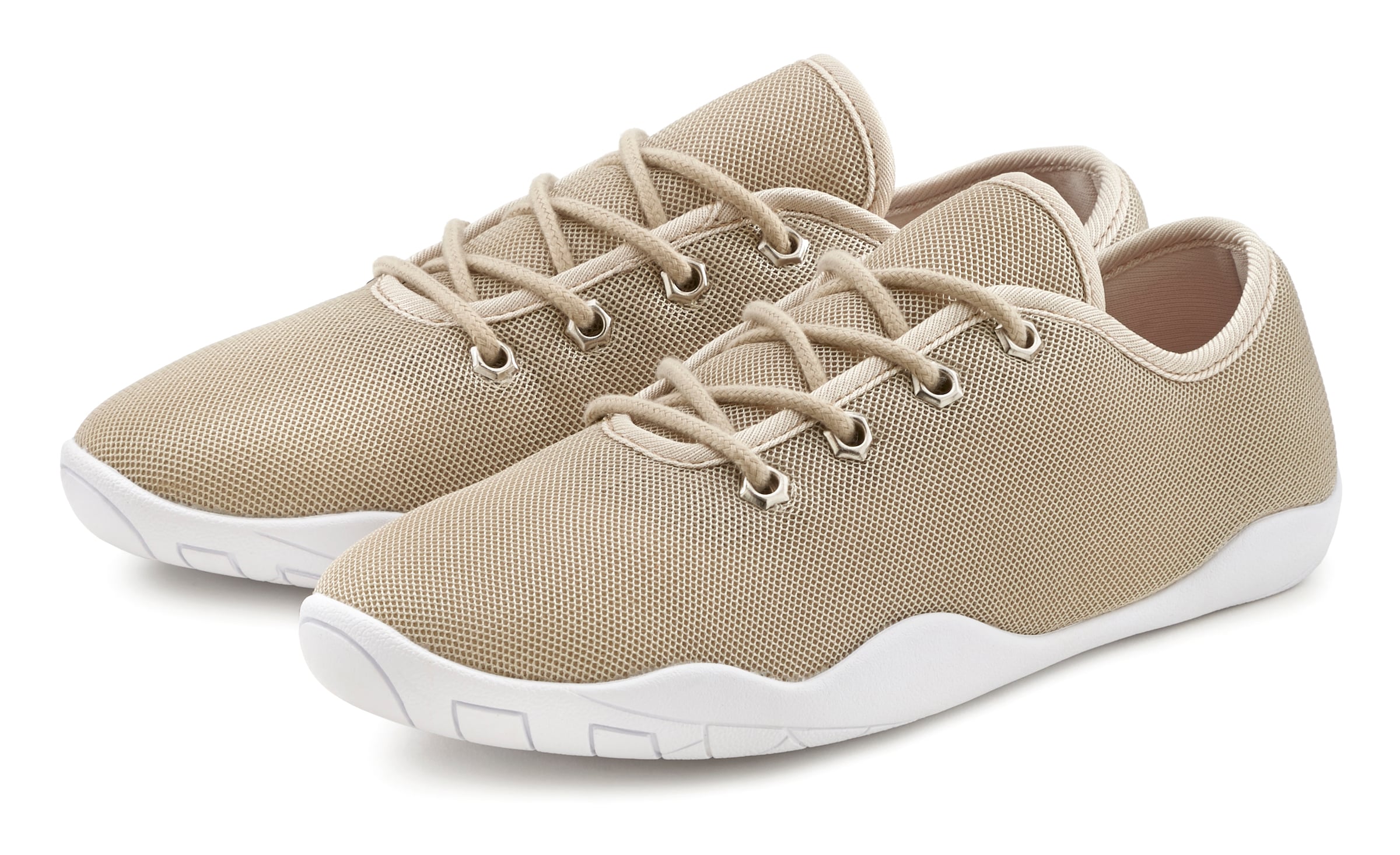LASCANA Sneaker, mit ultraflache Sohle, superleicht, Schnürhalbschuhe, Unisex VEGAN