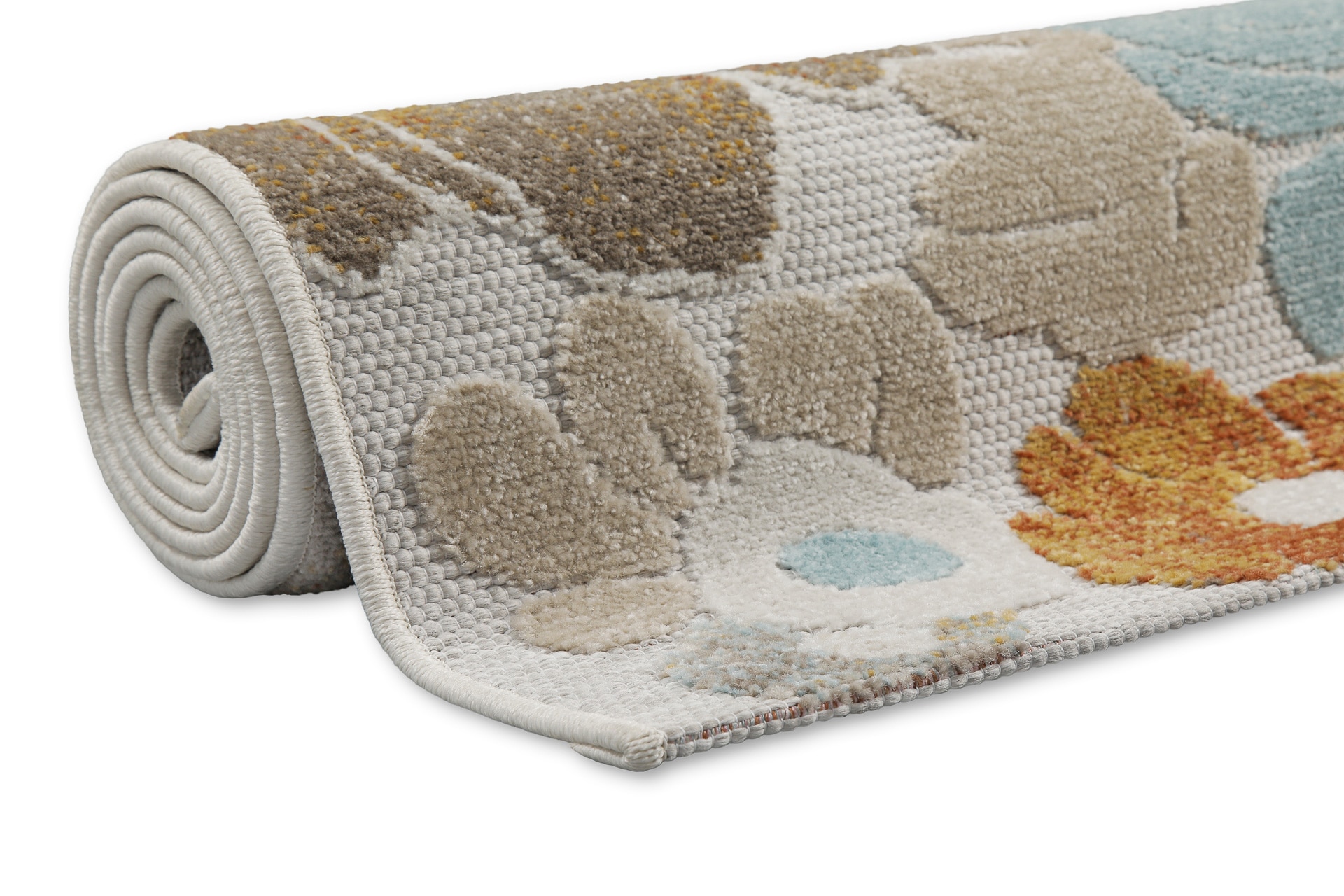 Wecon home Outdoorteppich »Beach Flower«, rechteckig, 5 mm Höhe, Läufer, für Innen & Aussen, pflegeleicht, Hoch-Tief Effekt