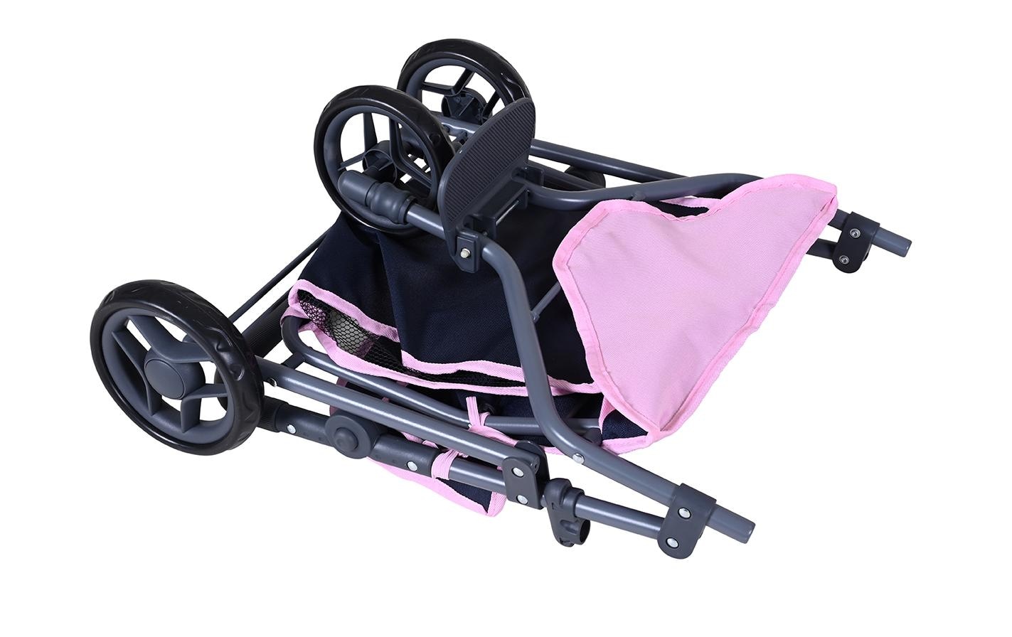Knorrtoys® Puppen-Zwillingsbuggy »Star Grey«