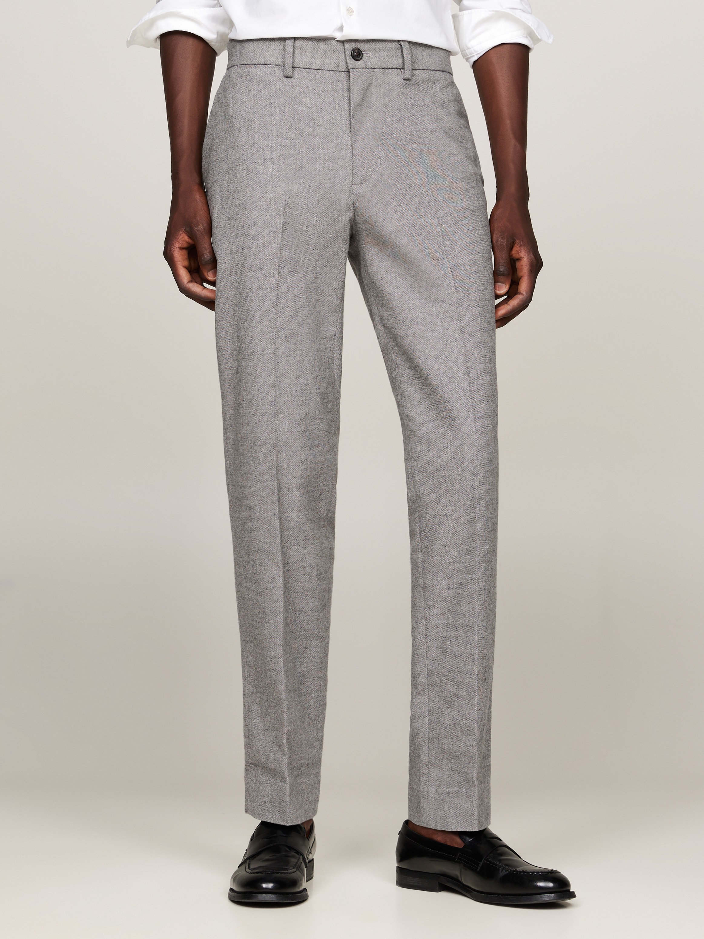 Tommy Hilfiger 5-Pocket-Hose »DC DENTON BRUSHED MARL« meliertes Design, mit Bügelfalten