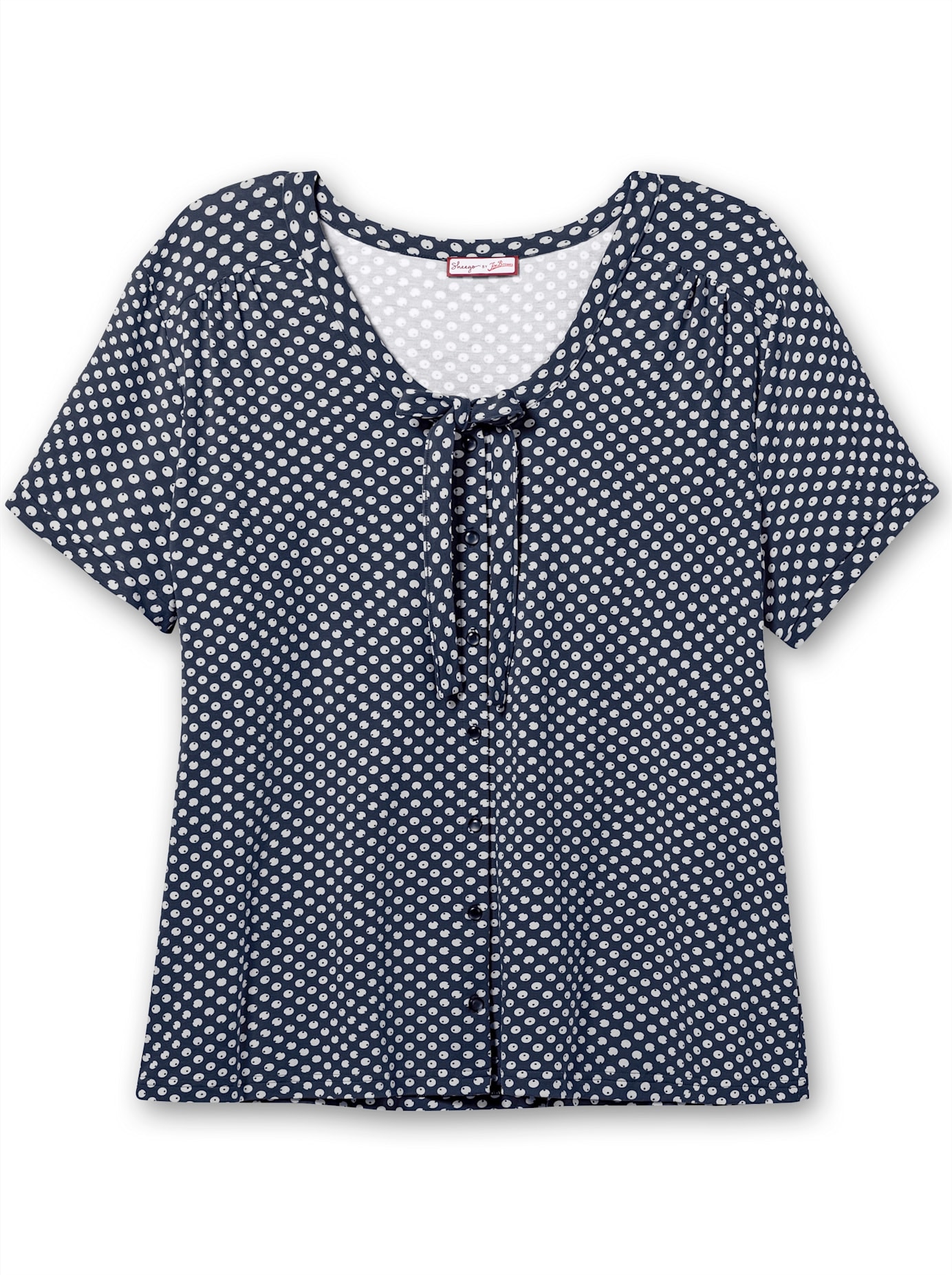 sheego by Joe Browns Kurzarmshirt »Blusenshirt«, (1 tlg.)