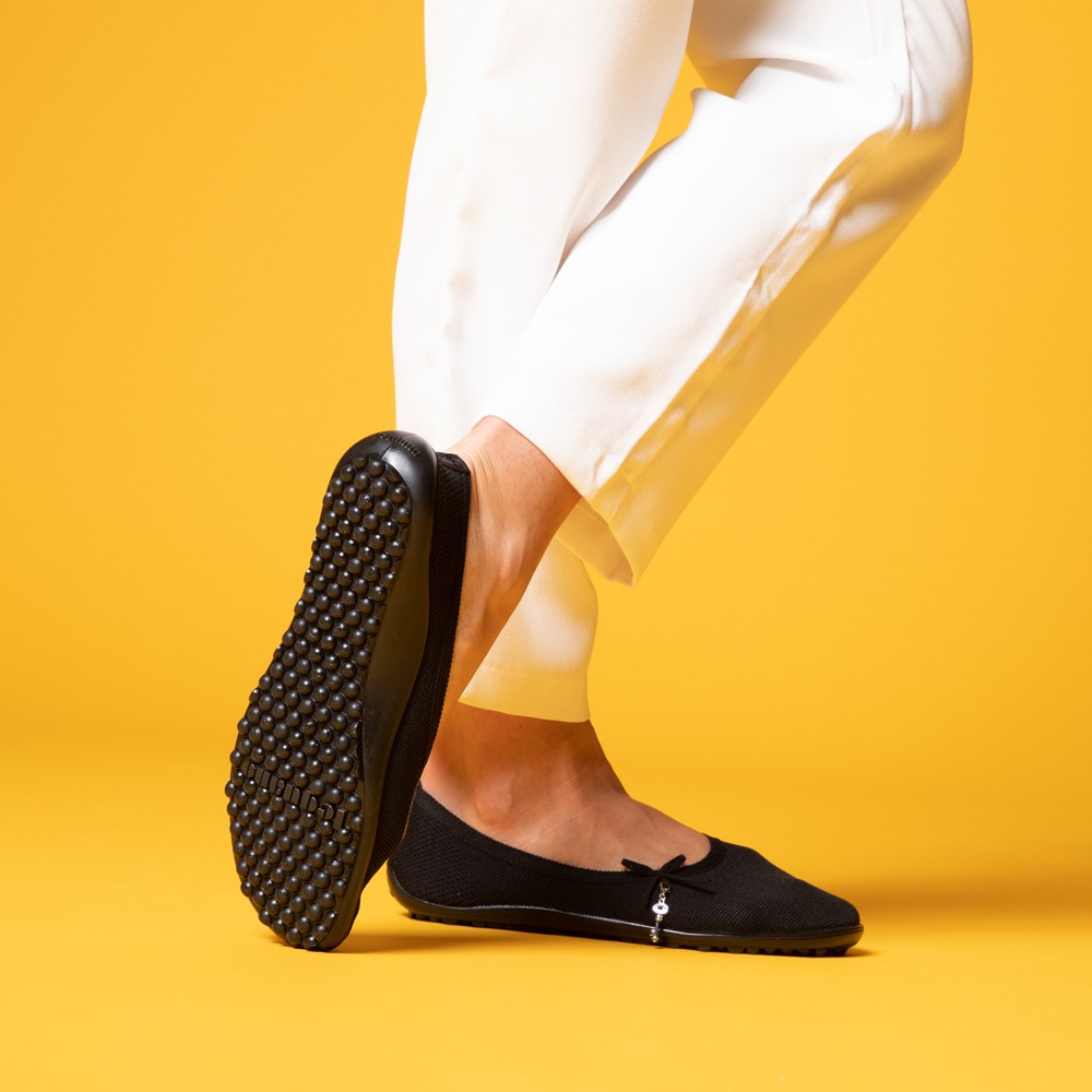Leguano Barfussschuh »LADY LOOP«, Ballerina, Slipper, Bequemschuh mit süsser Zierschleife