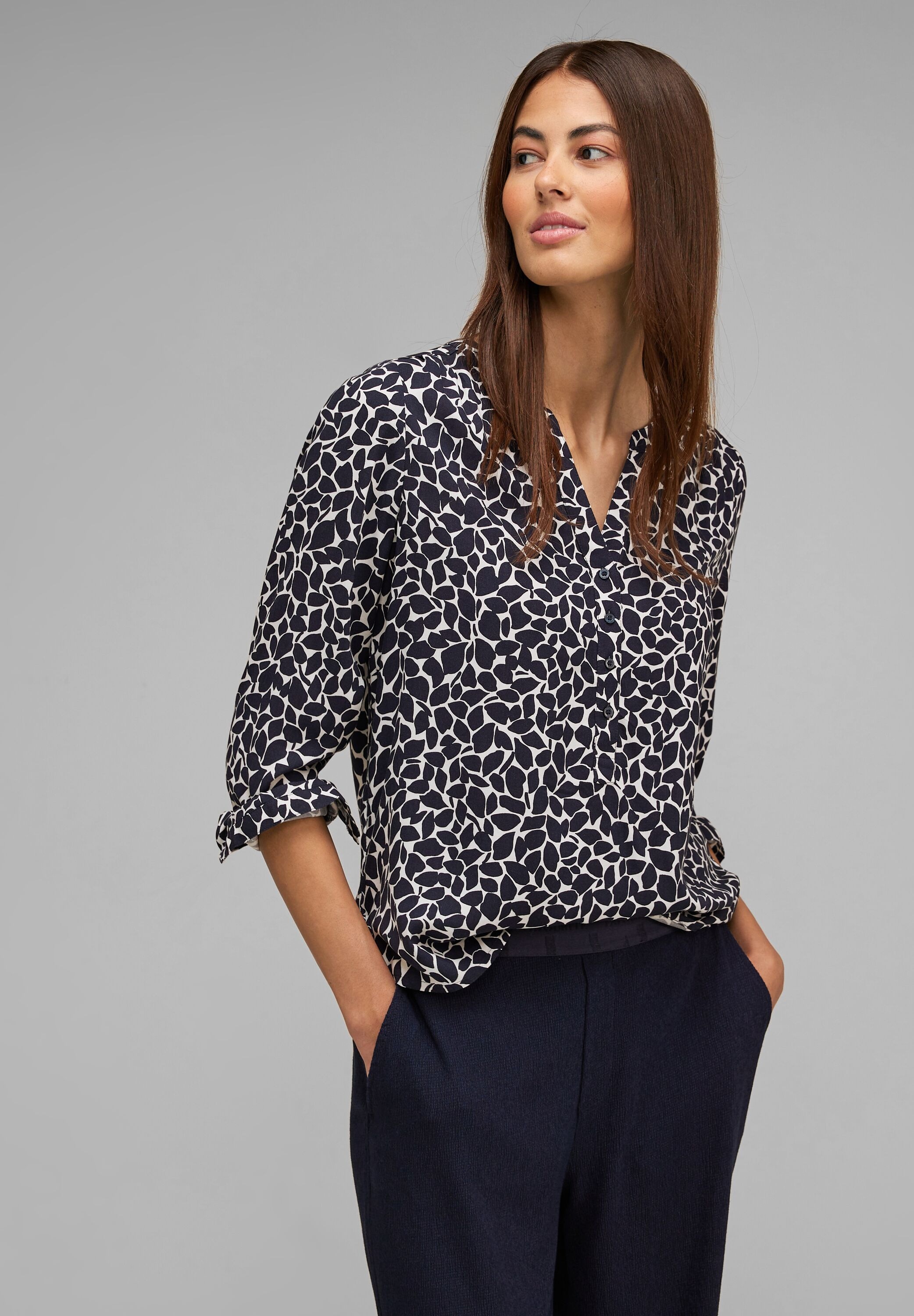Druckbluse Style ONE »Viskose-Bluse Moderner online mit bestellen Schweiz Bamika bei Blüten-Print Print«, STREET Jelmoli-Versand
