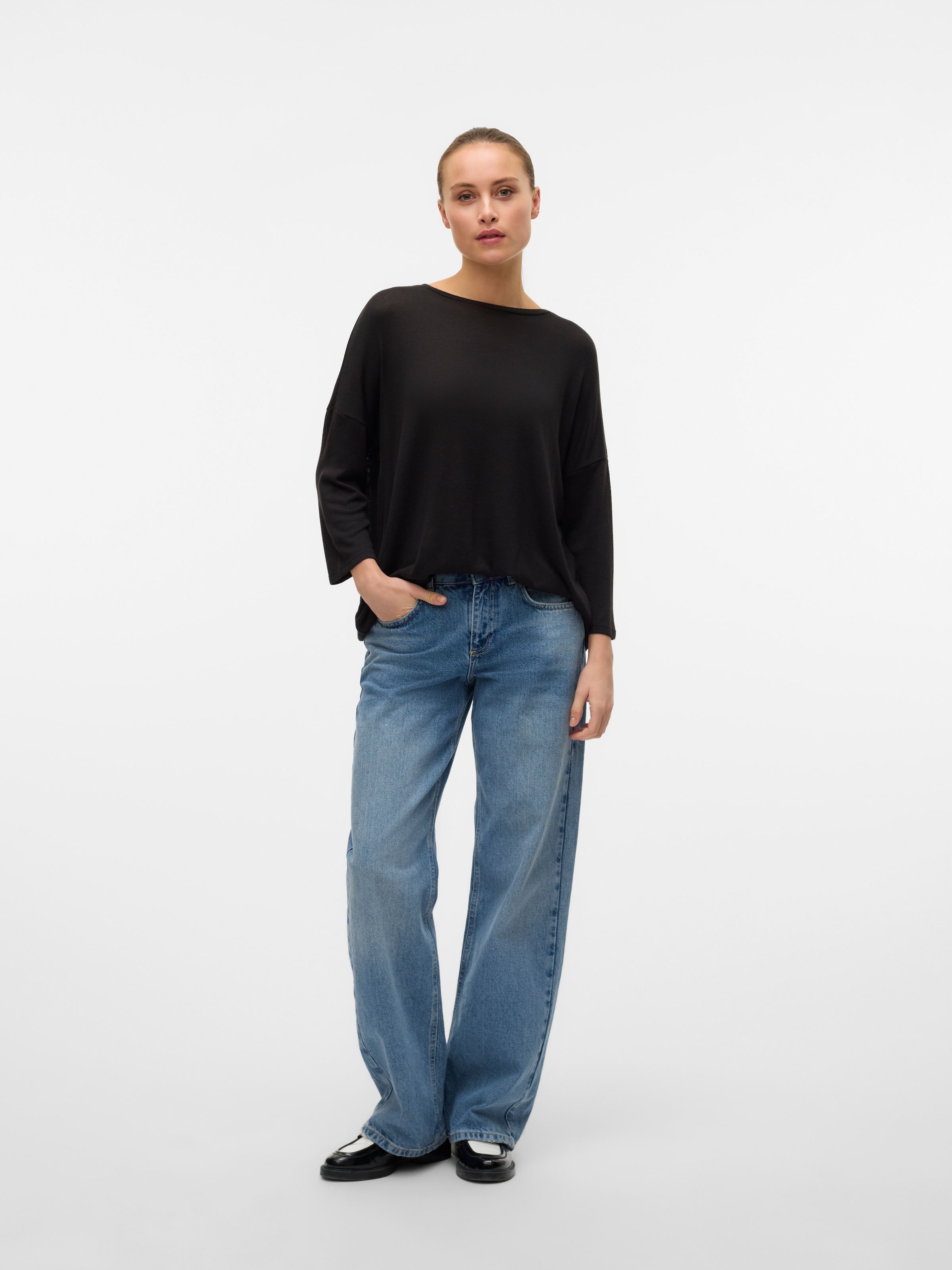 Vero Moda Rundhalspullover »VMBRIANNA 3/4 PULLOVER BOO REP«