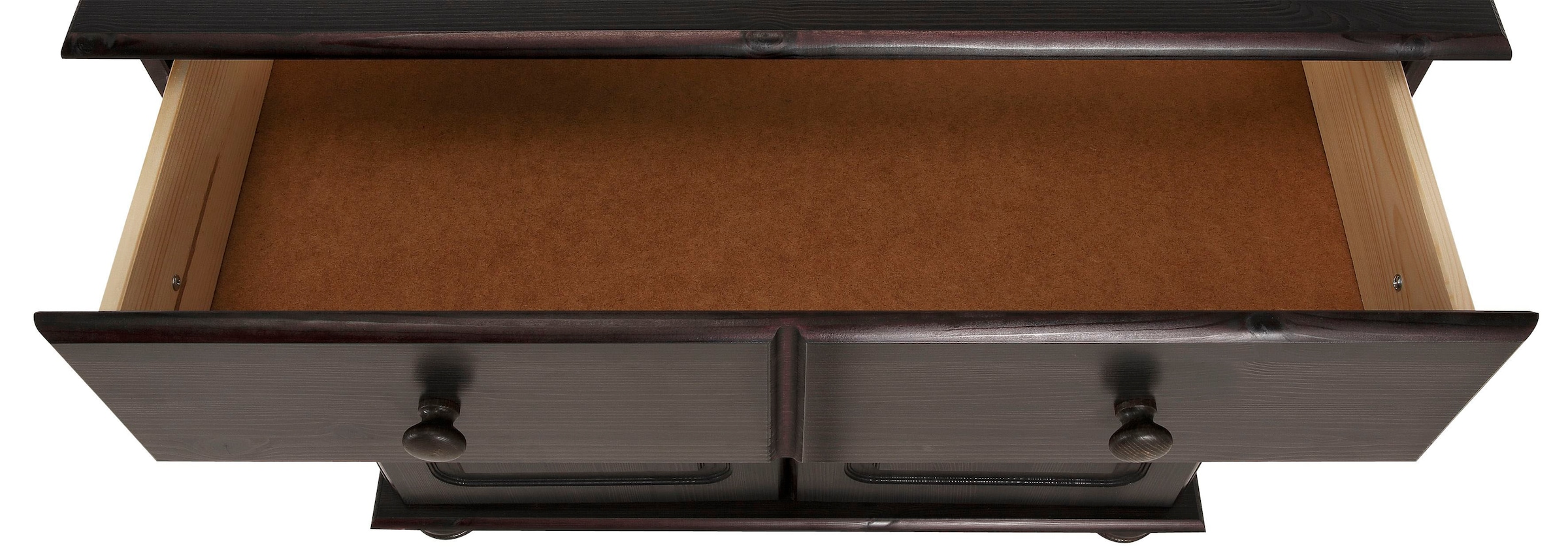 Home affaire Sideboard »Mette«, Kommode mit gefrästen, kugelförmigen Füssen, Breite 80 cm