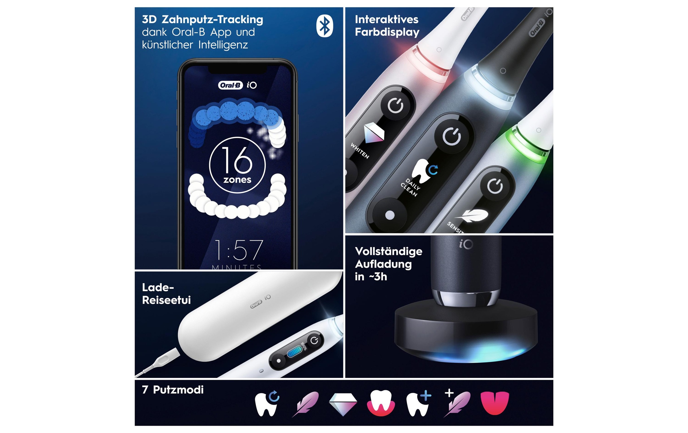 Oral-B Elektrische Zahnbürste »iO Series9 White Alabaster«