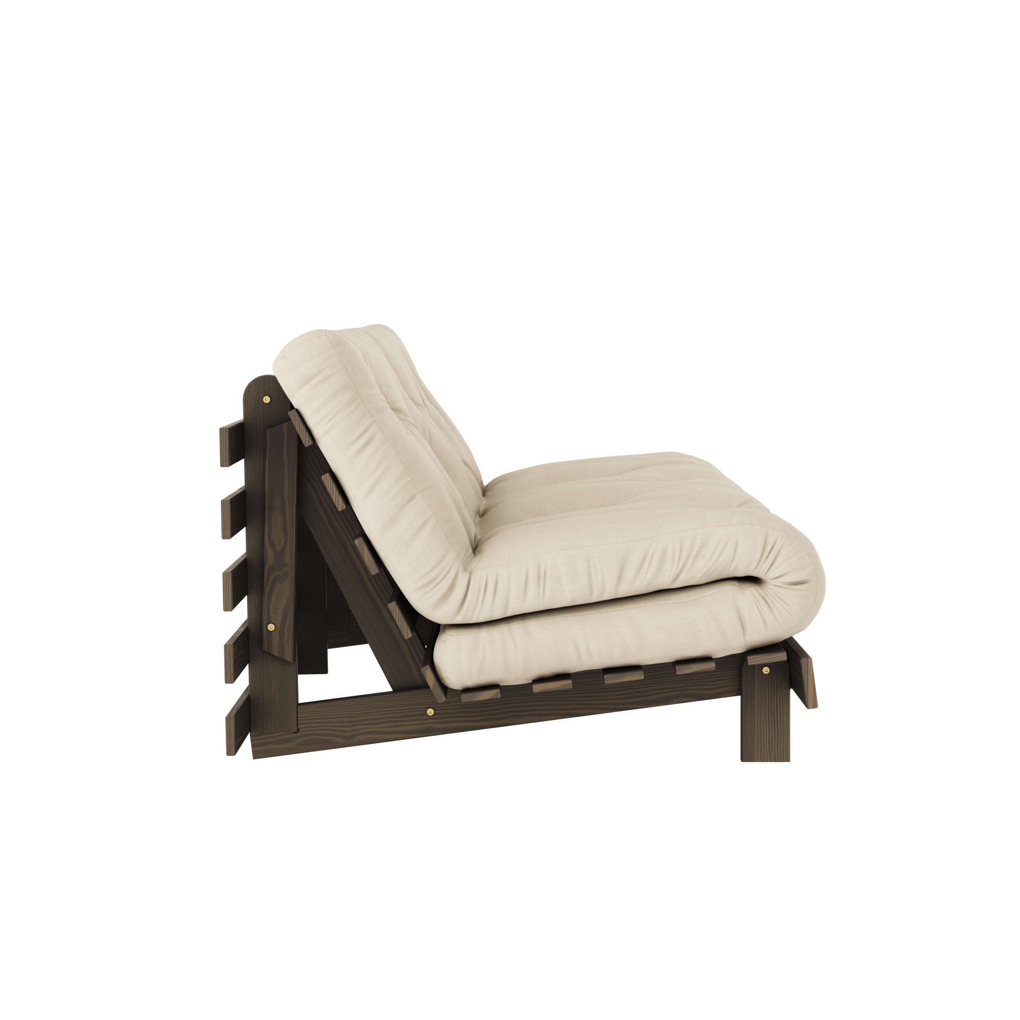 Karup Design Daybett »Daybett Roots Schlafsofa – Gästebett & Sofa aus FSC®-Kiefer«, Inkl. Futonmatratze, in mehreren Grössen & Farben erhältlich