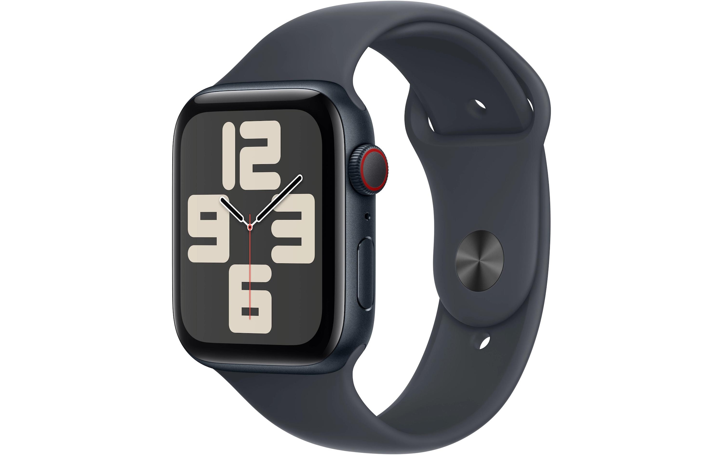 Apple Watch SE (2024), 44 mm, GPS + Cellular, Sport Band M/L, Mitternacht