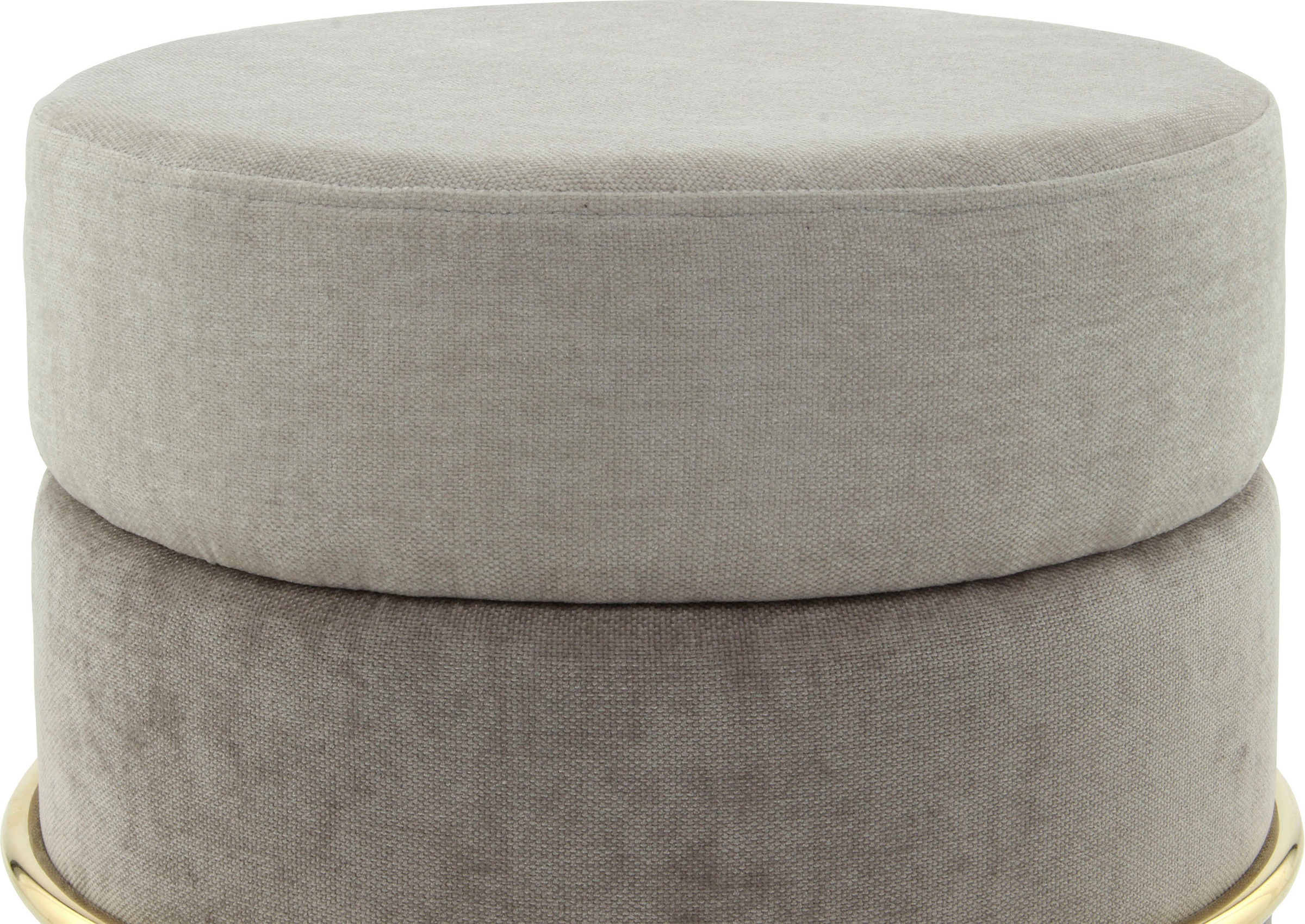 Kayoom Sitzhocker »Hocker Matilda 225, Komfortable runde Form, Gemütlicher Design-Hocker«, (1 St.), samtweich, elegant, gepolstert, grosse Sitzfläche