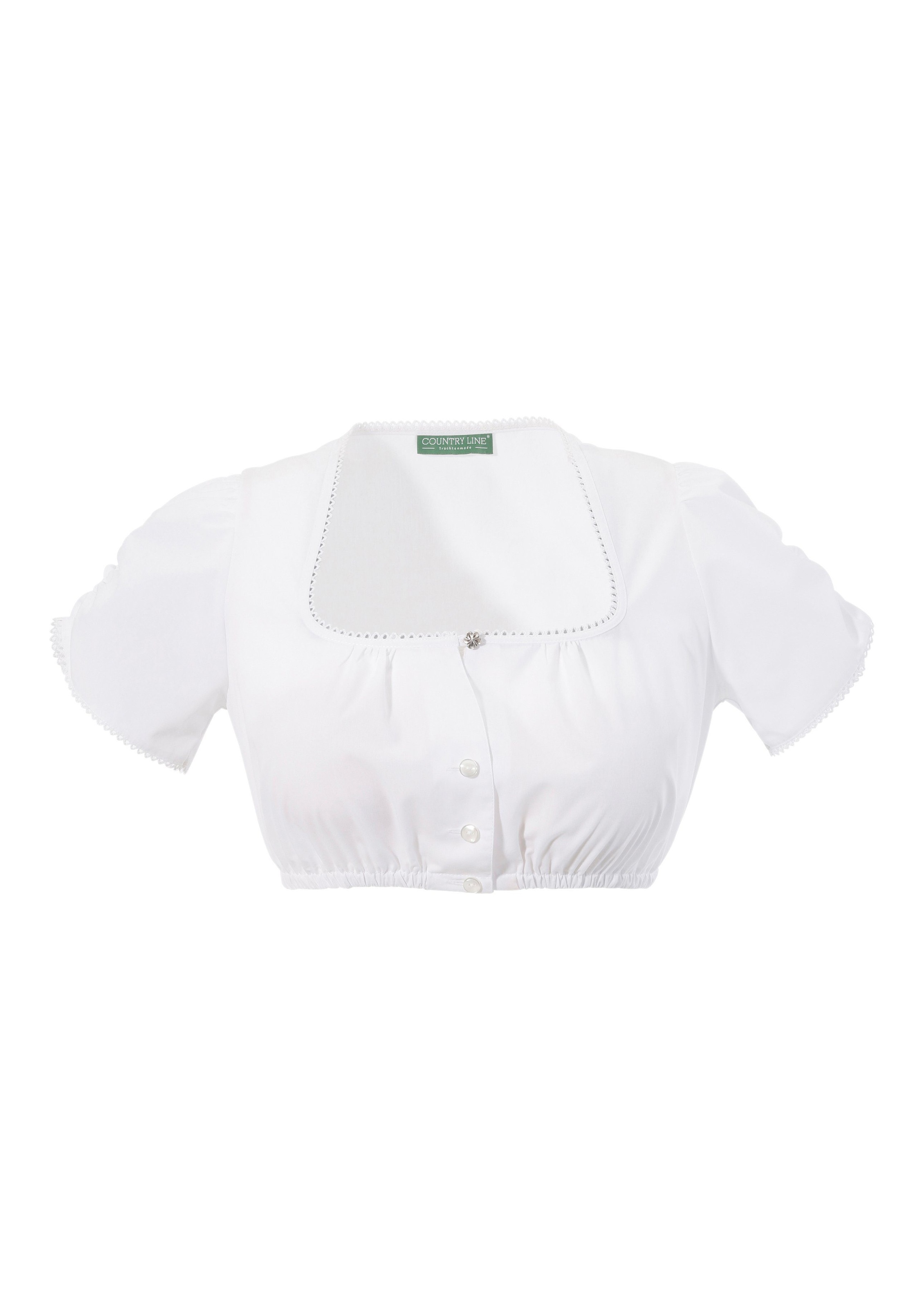 Country Line Dirndlbluse, Damen, mit Häkelbordüre kaufen
