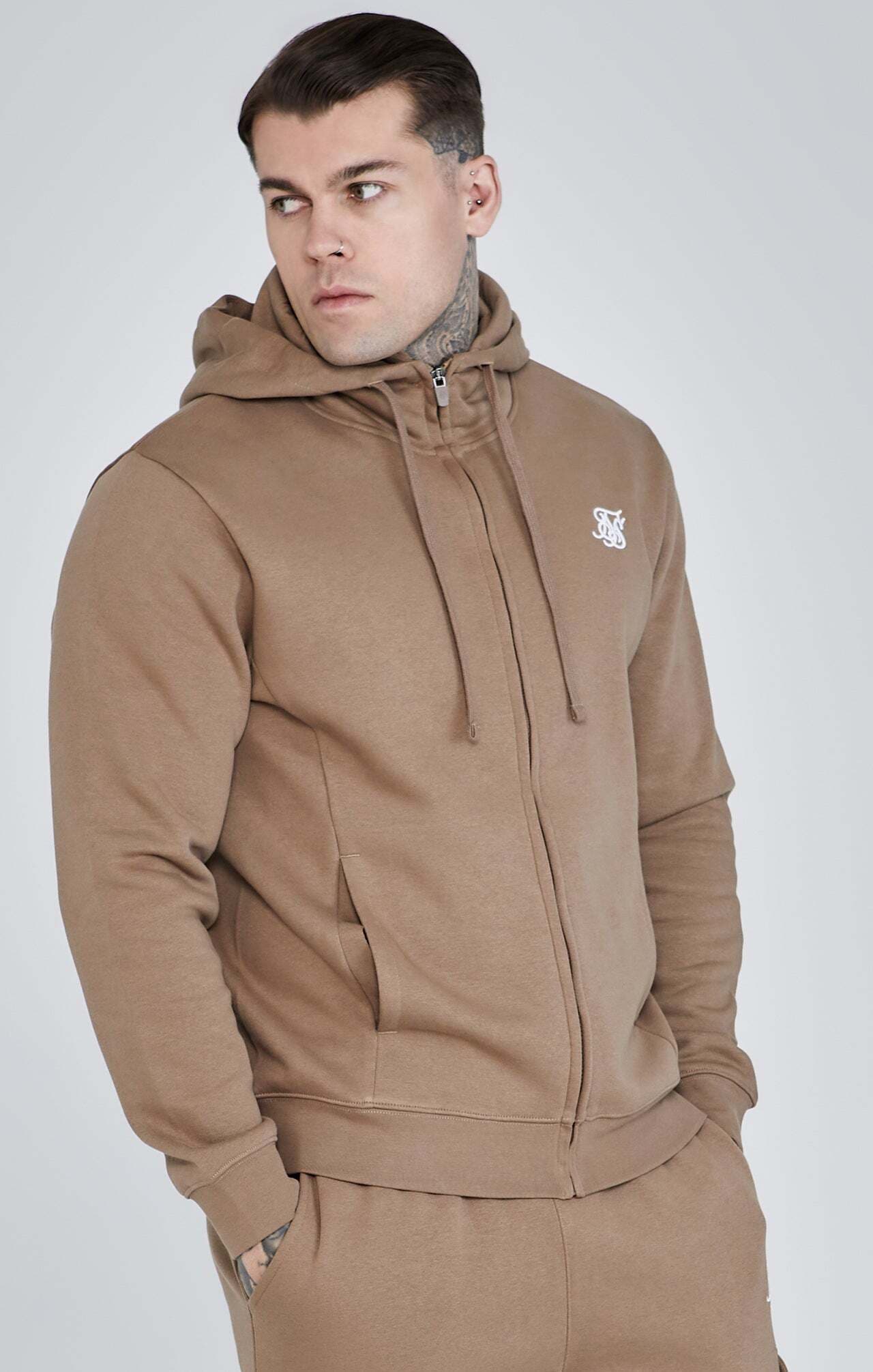 Siksilk Kapuzenpullover »Siksilk Sweatjacken Essentials Full Zip Hoodie«