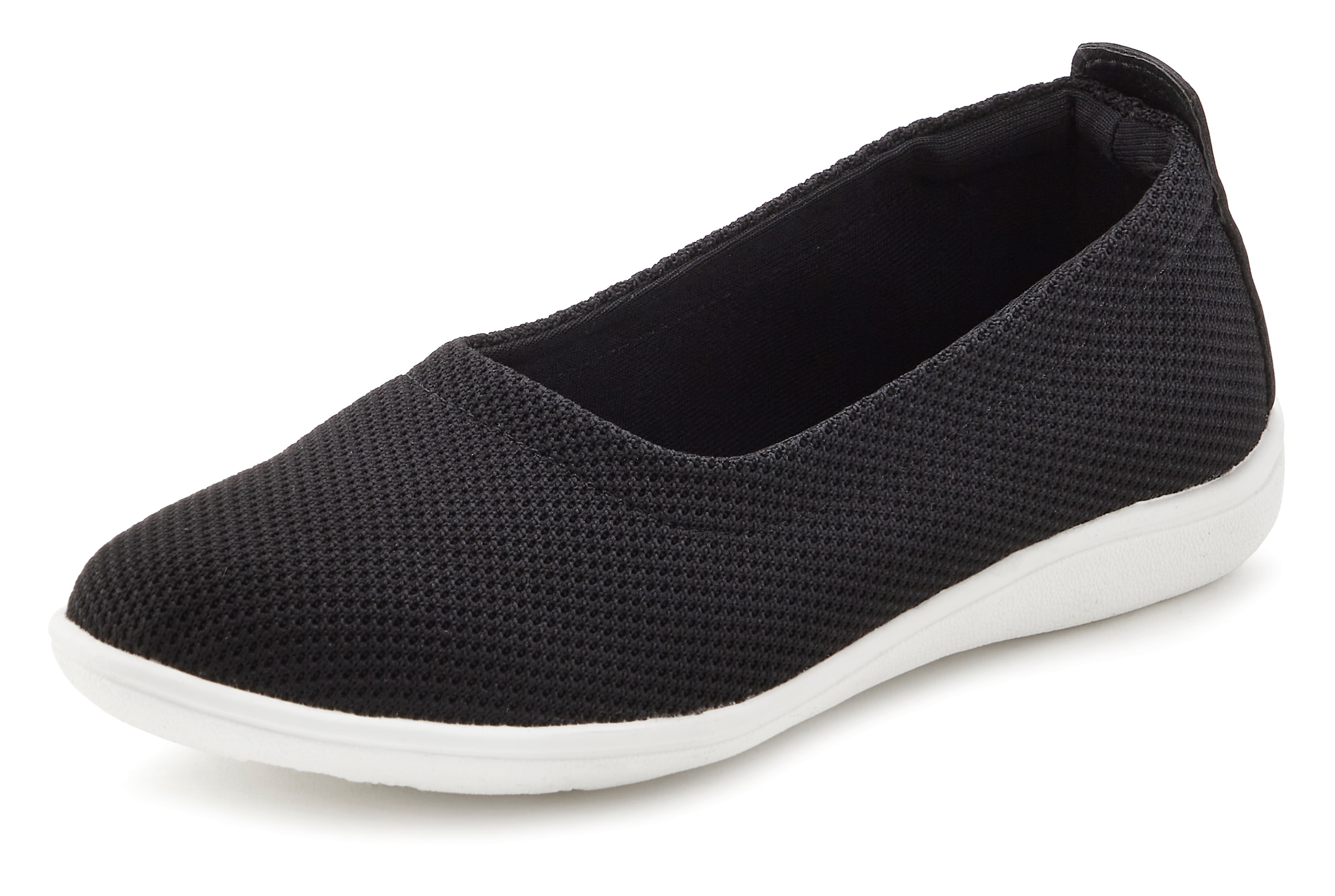 Vivance Slipper, Ballerina in leichter Mesh-Optik VEGAN